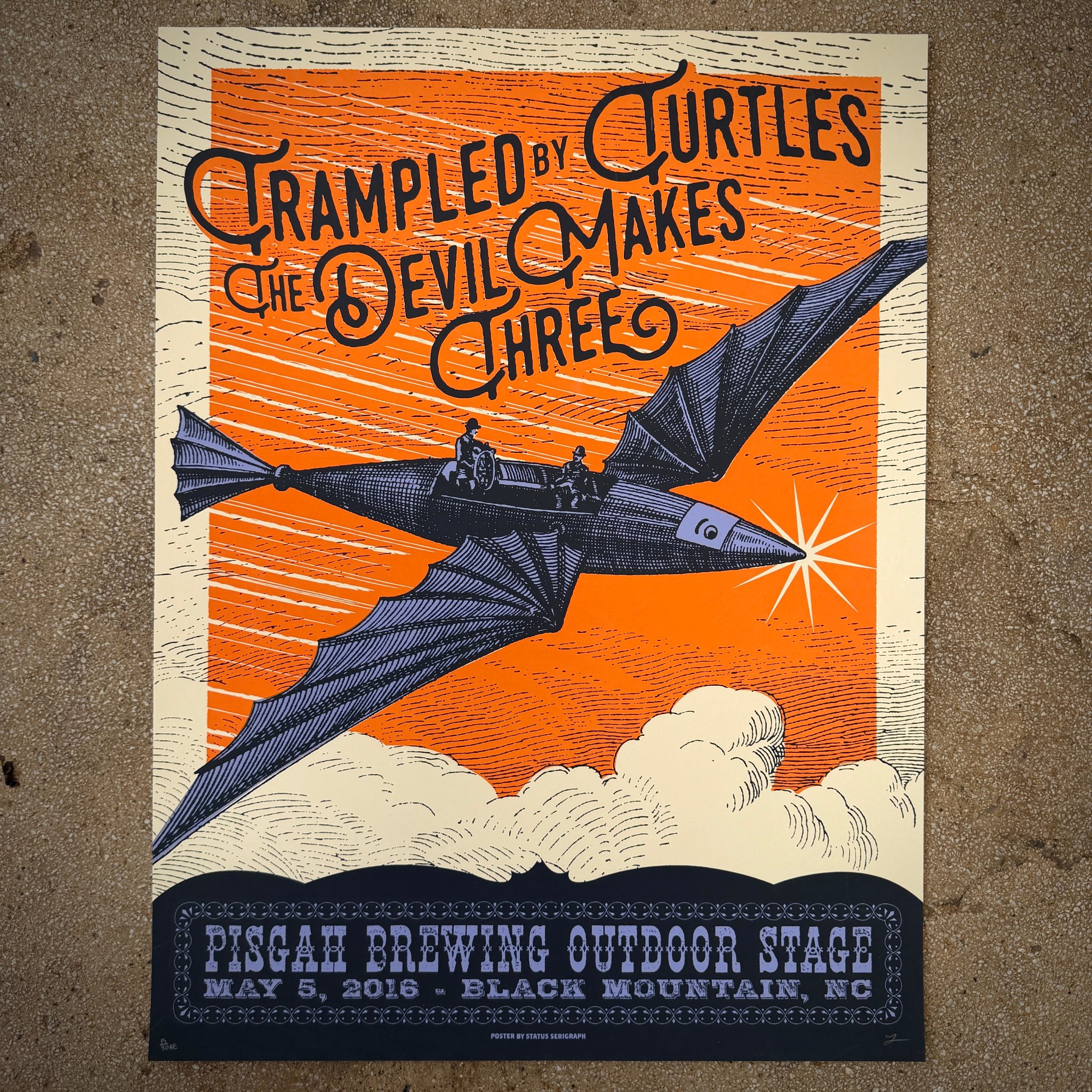 Trampled by Turtles & The Devil Makes Three poster by Justin Helton