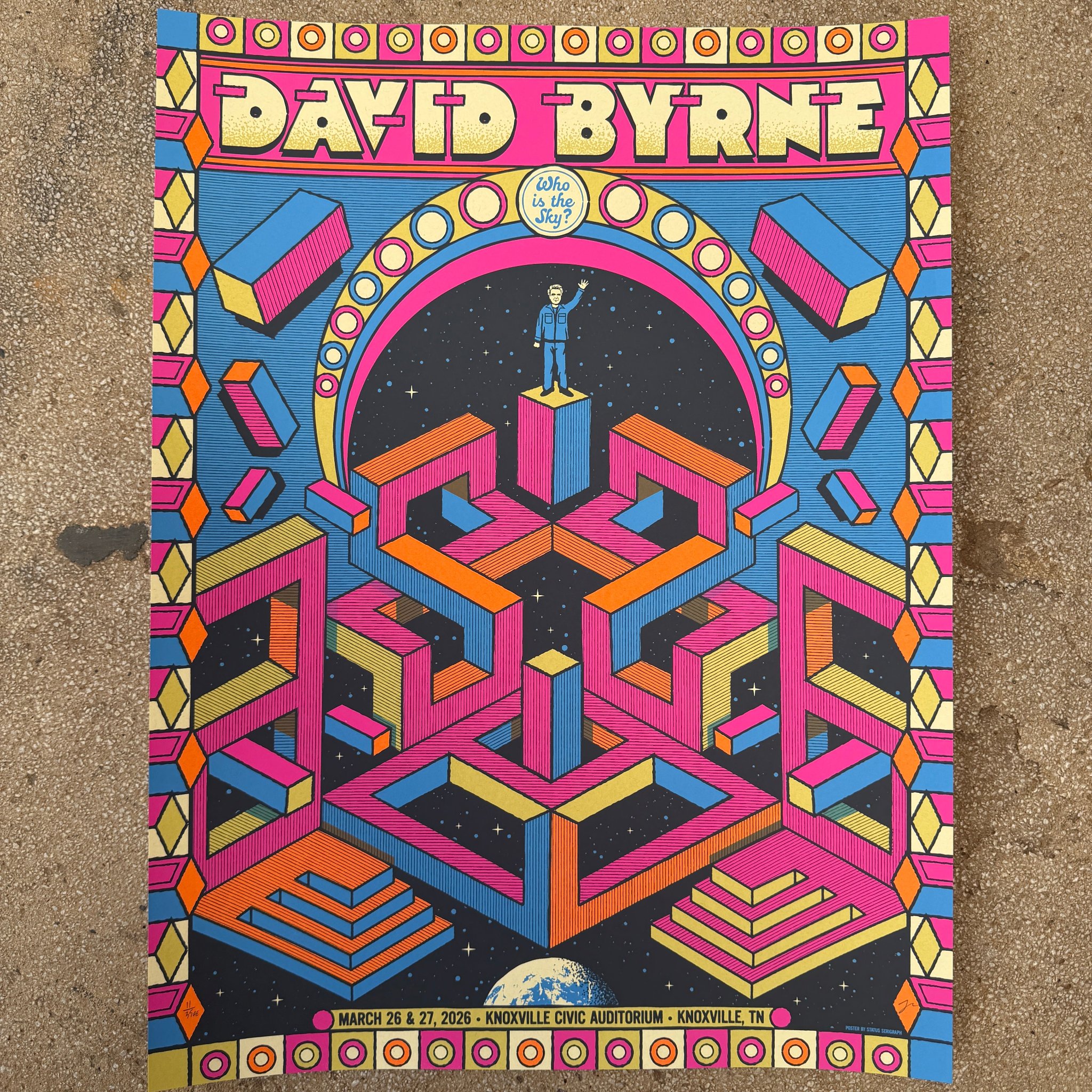David Byrne poster by Justin Helton