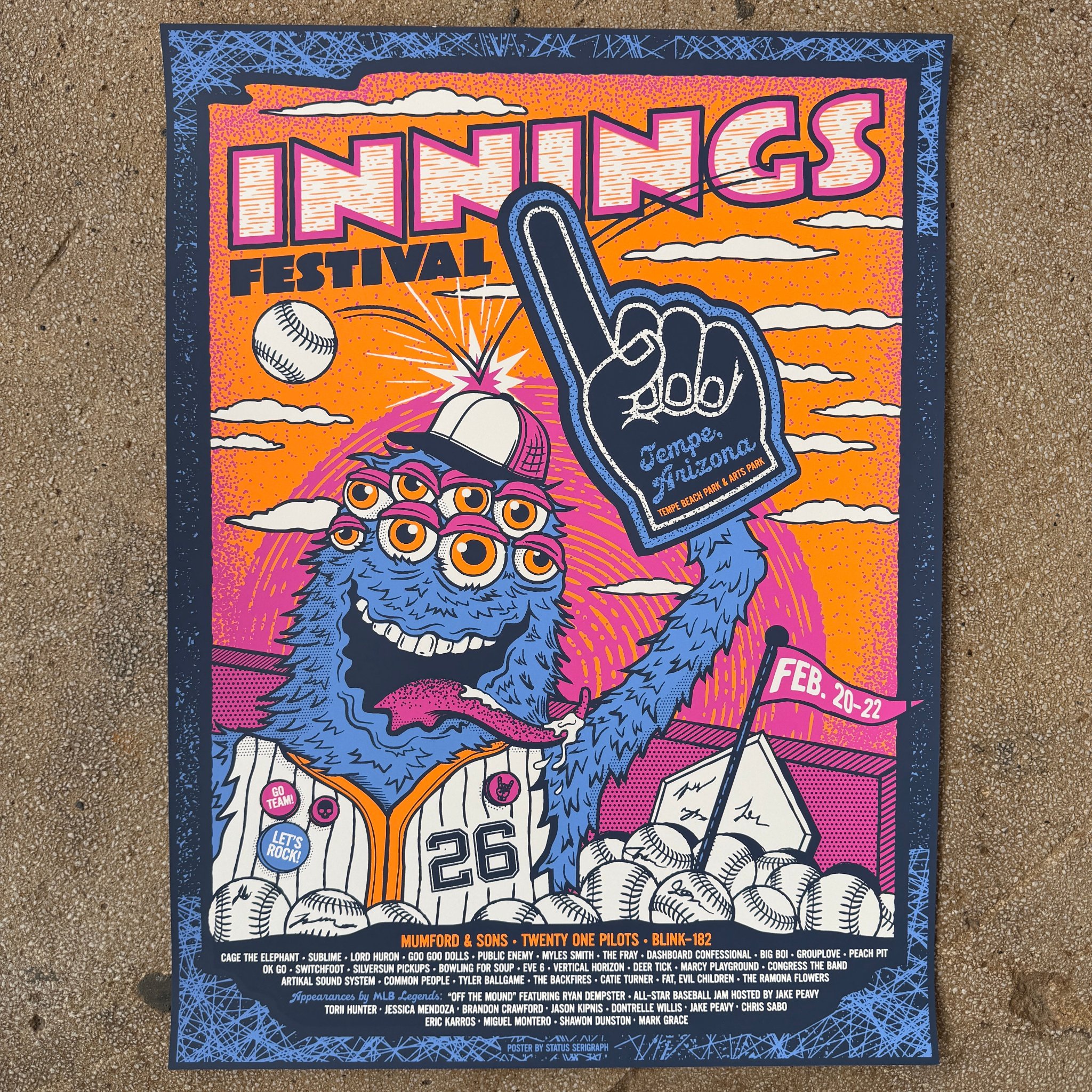 Innings Festival poster by Justin Helton