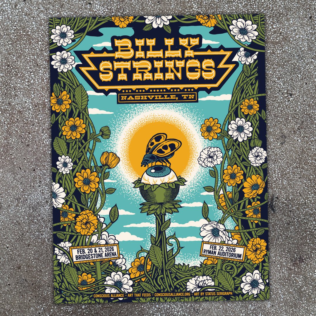 Billy Strings poster by Justin Helton
