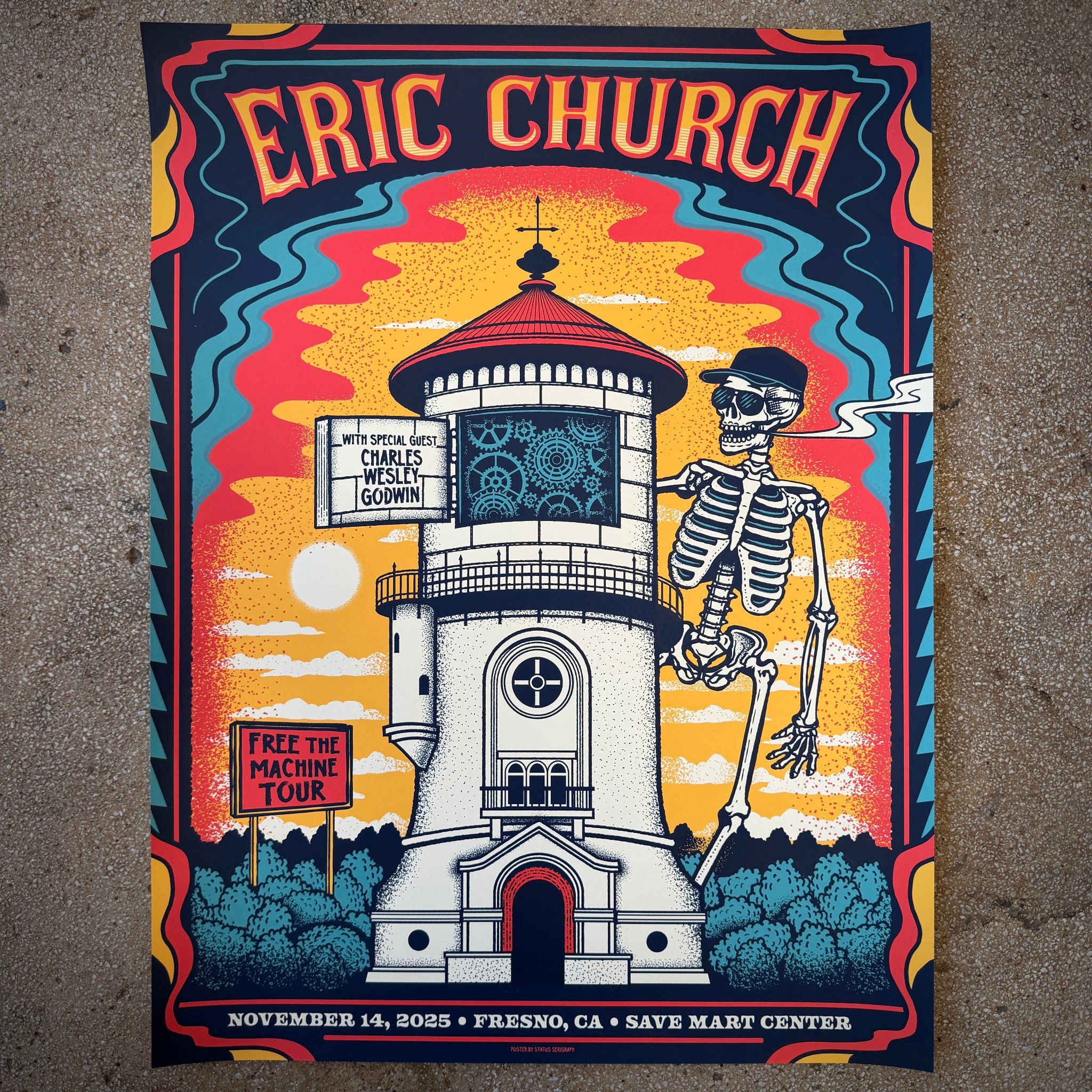 Eric Church poster by Status Serigraph