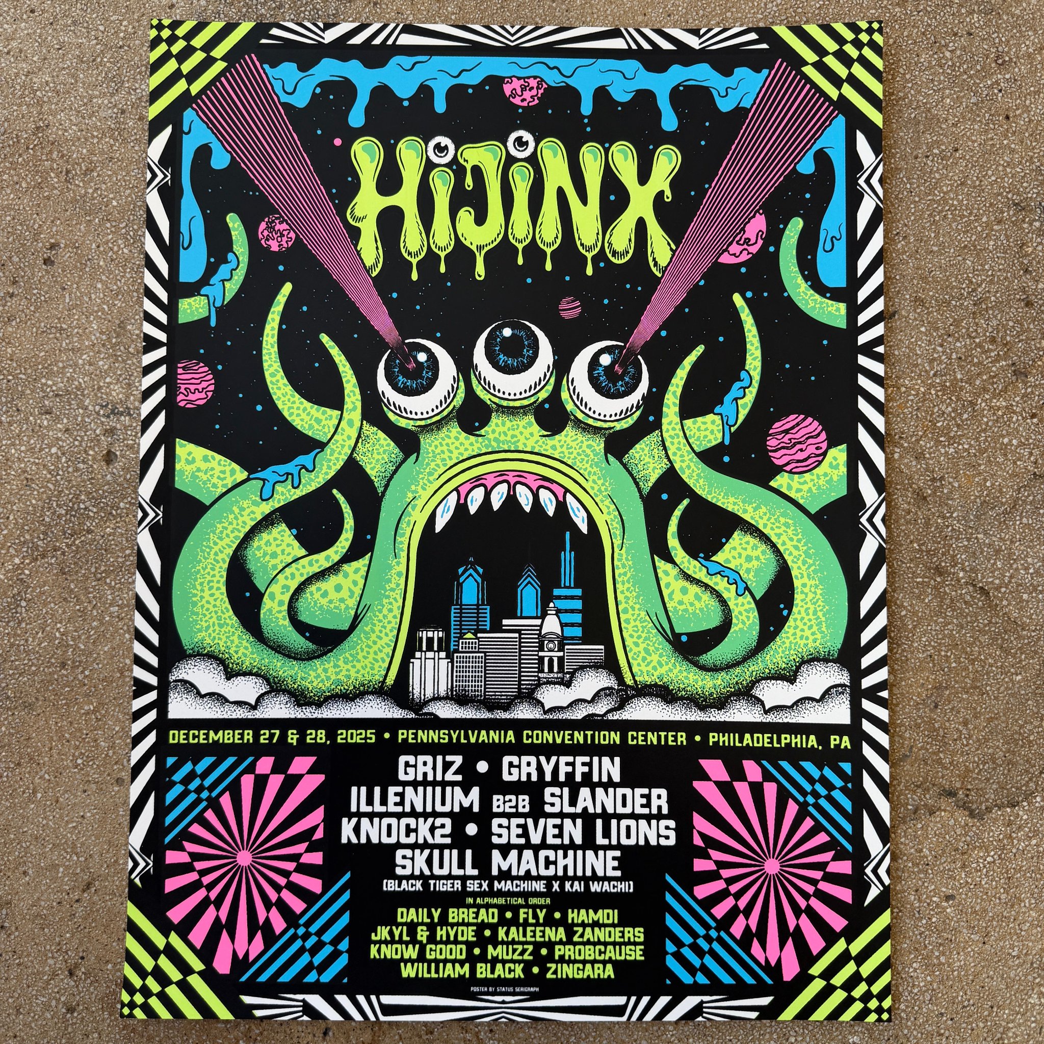Hijinx Festival poster by Justin Helton