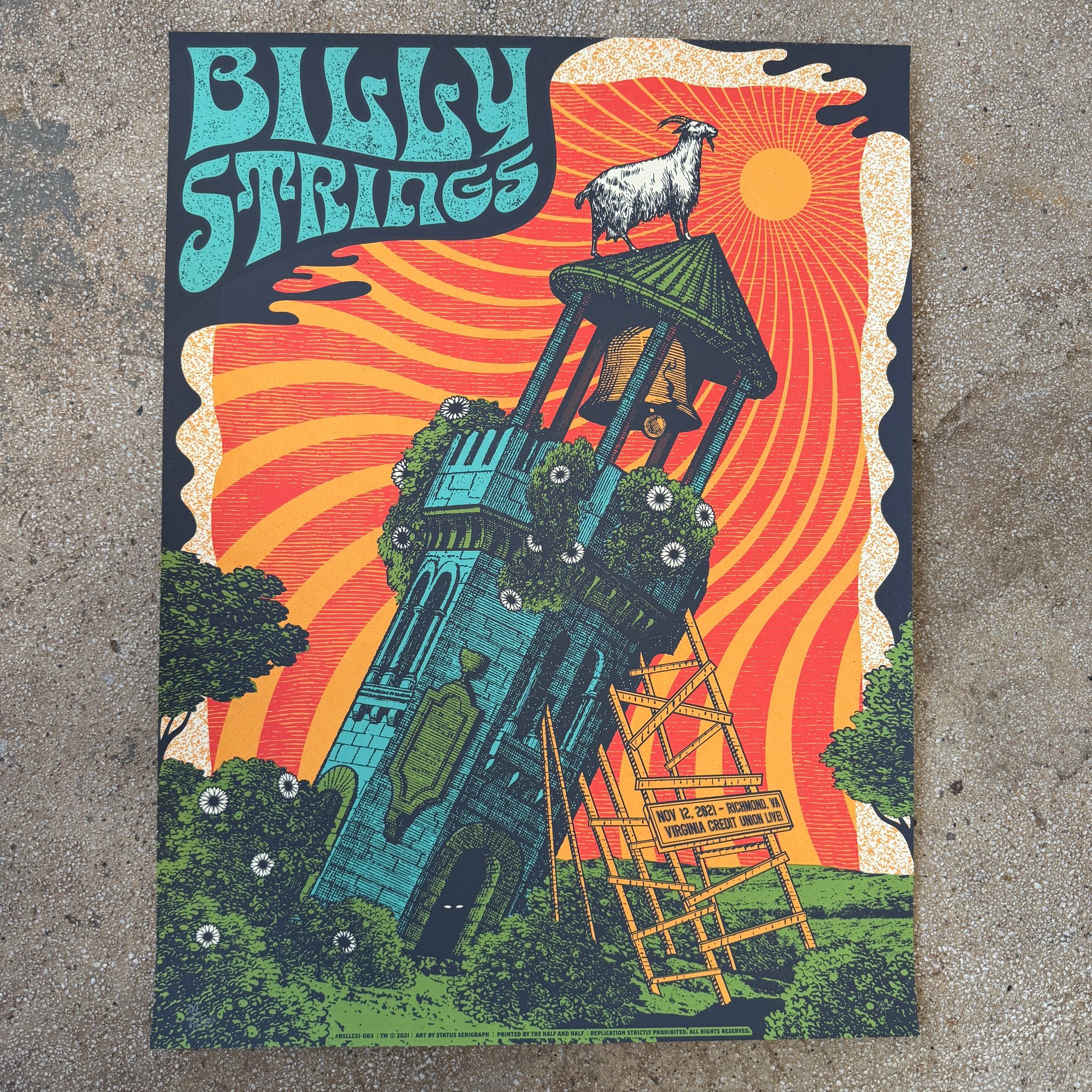 Billy Strings poster by Justin Helton