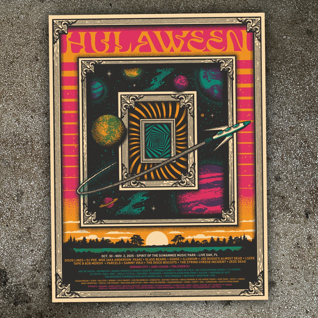 Hulaween poster by Justin Helton