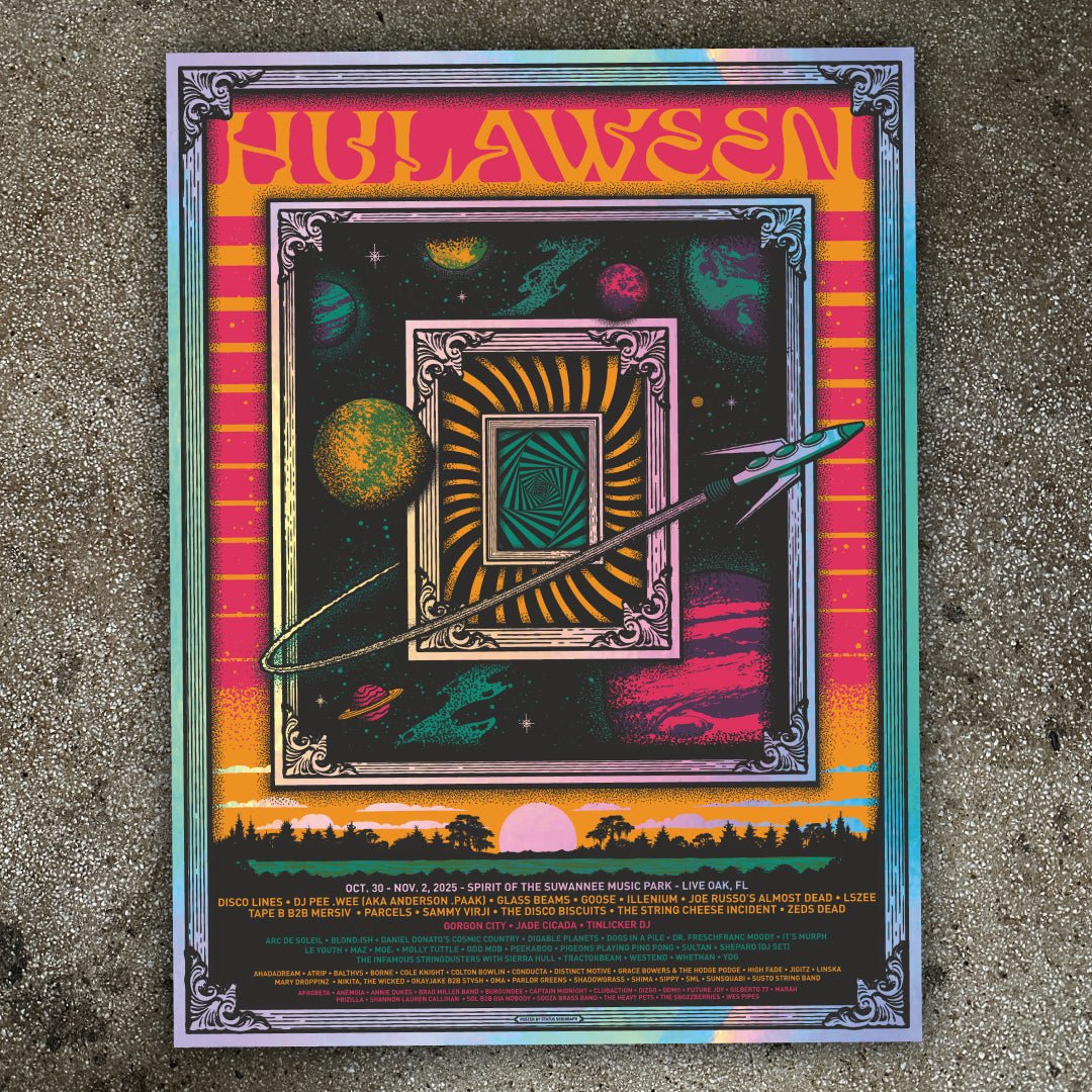 Hulaween poster by Justin Helton