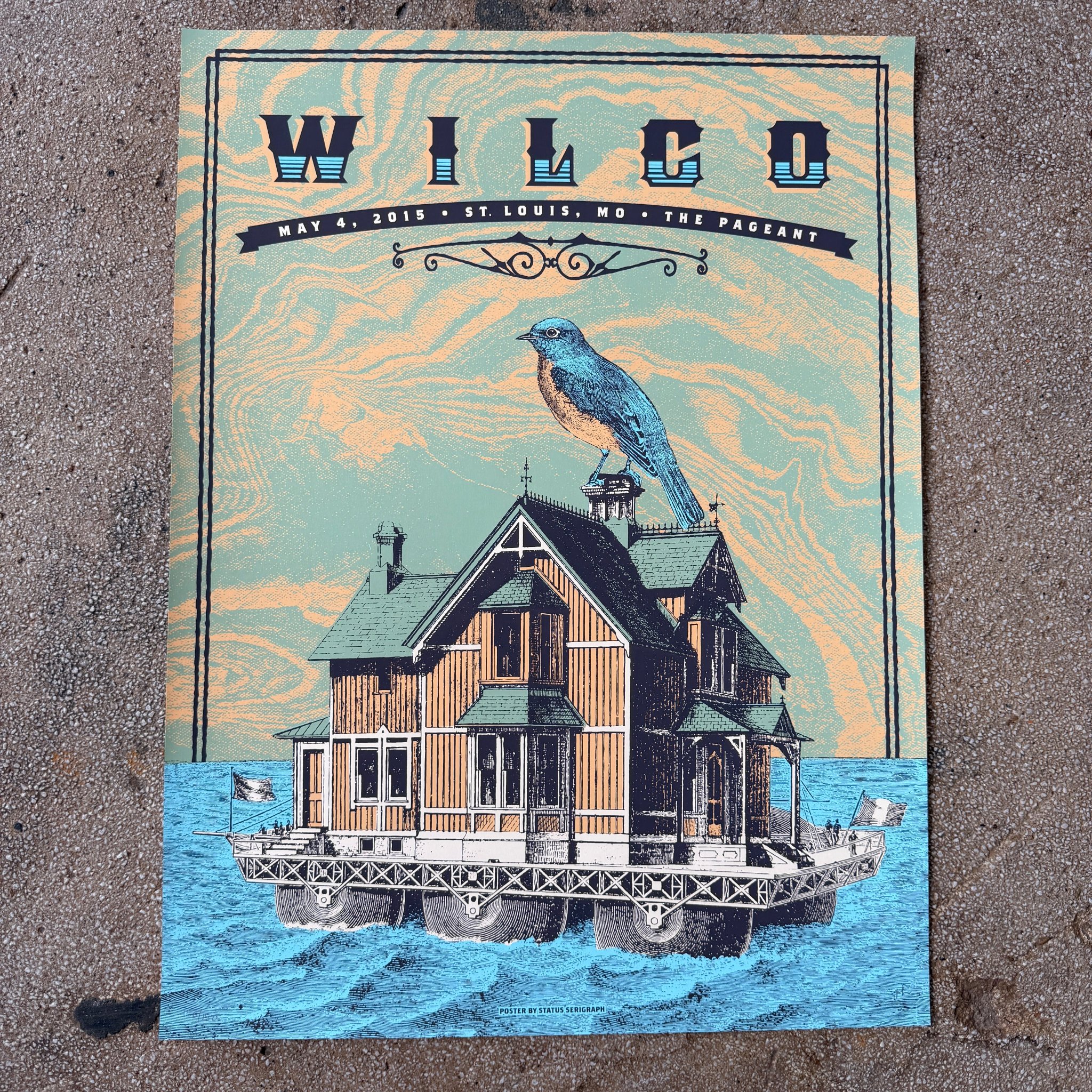 Wilco poster by Justin Helton
