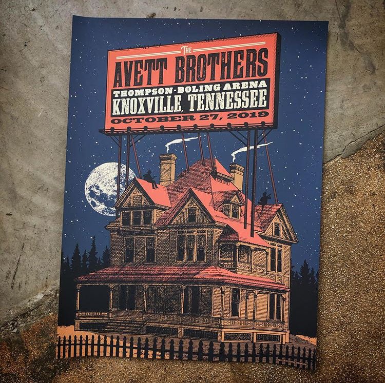 The Avett Brothers poster by Justin Helton