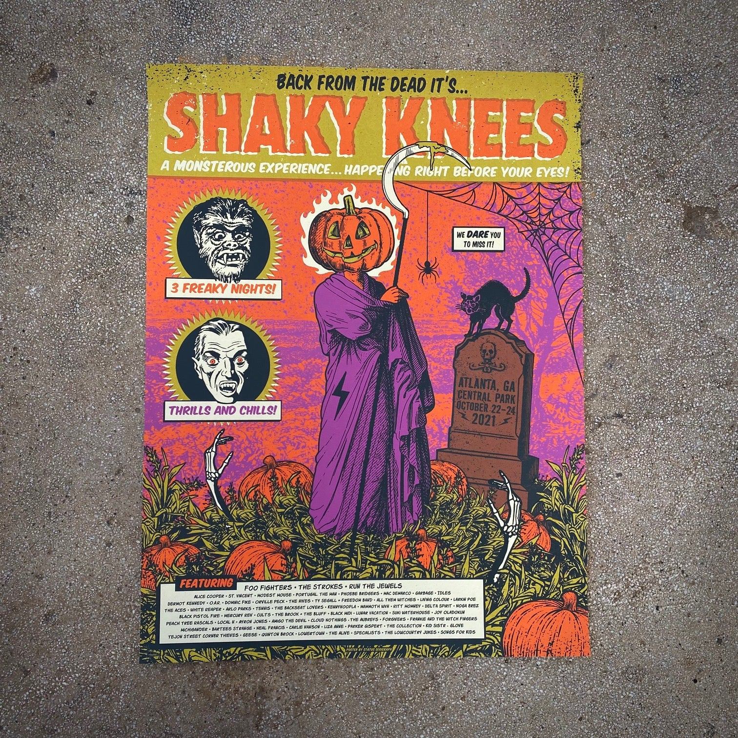 Shaky Knees poster by Justin Helton