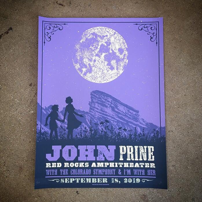 John Prine poster by Justin Helton