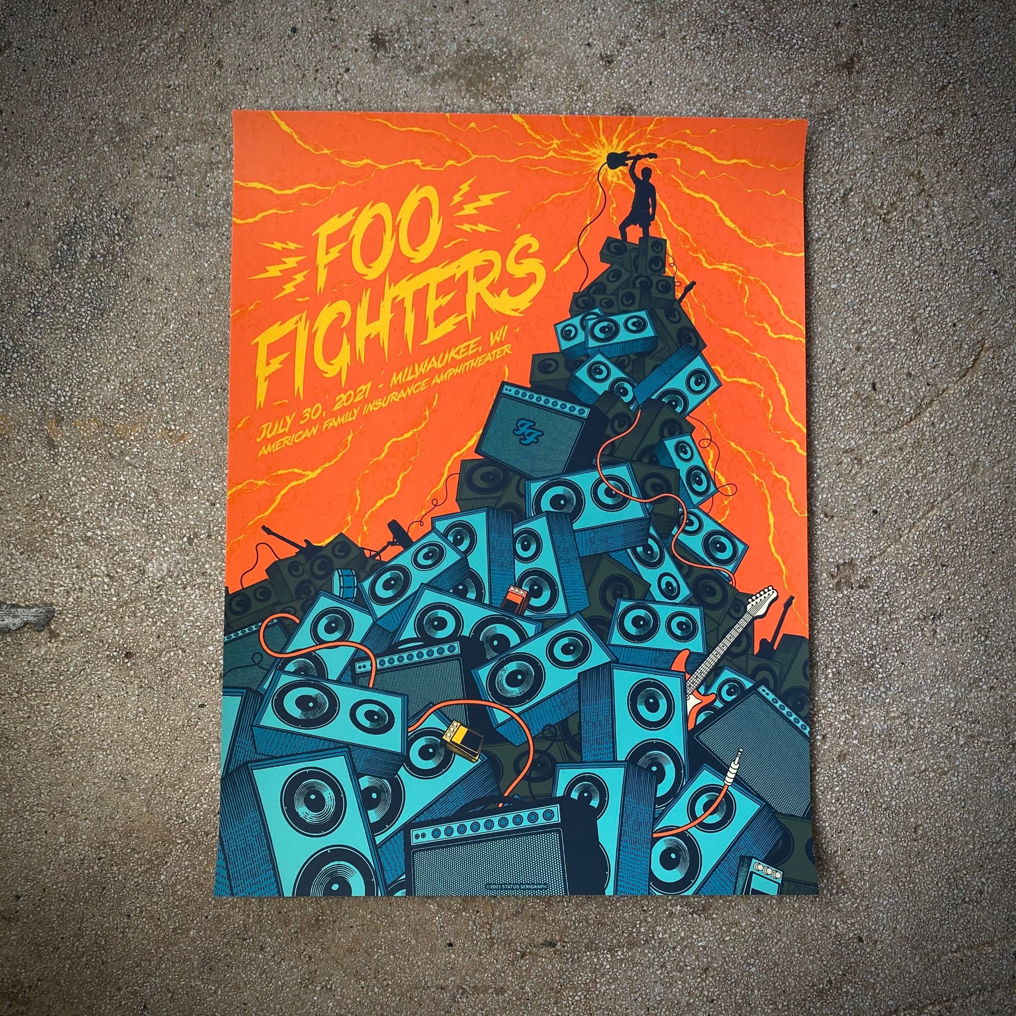Foo Fighters poster by Justin Helton