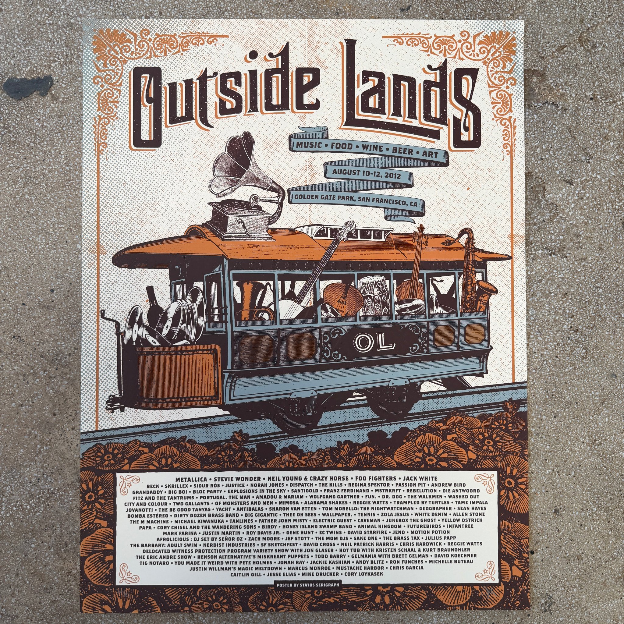 Outside Lands poster by Justin Helton