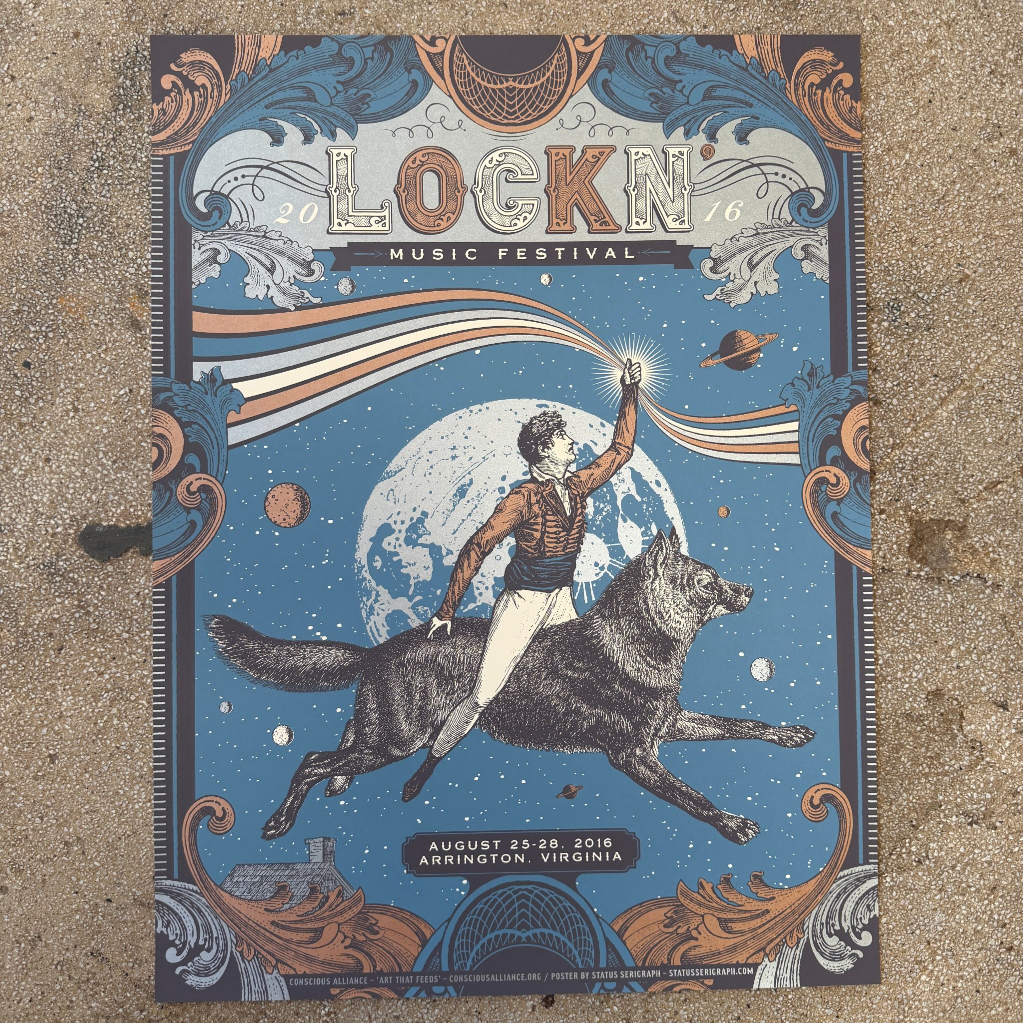 Lockn poster by Justin Helton