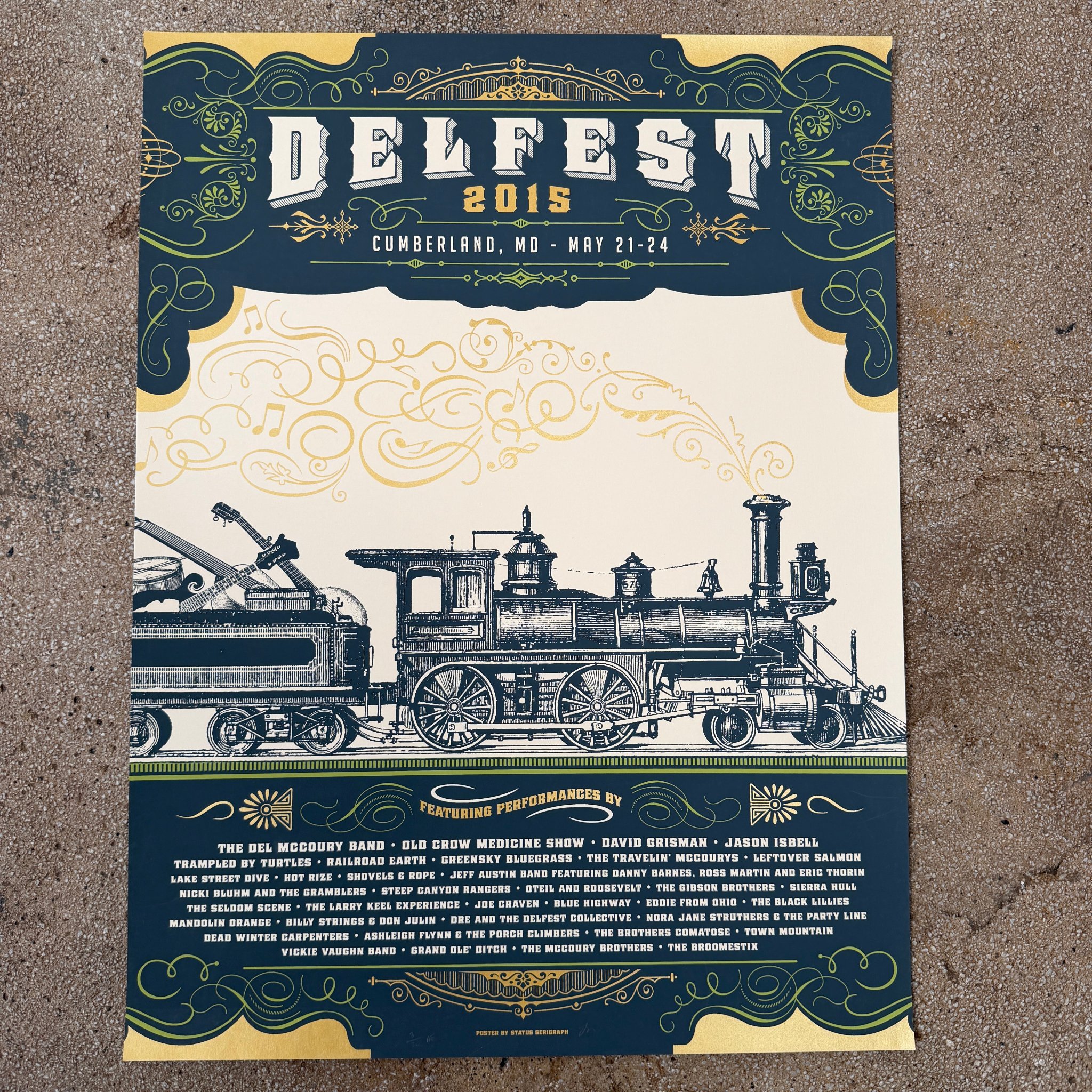 DelFest poster by Status Serigraph