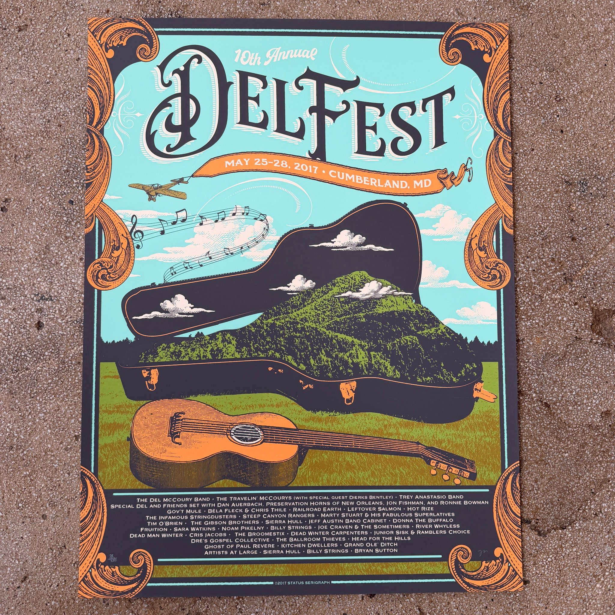 DelFest poster by Status Serigraph