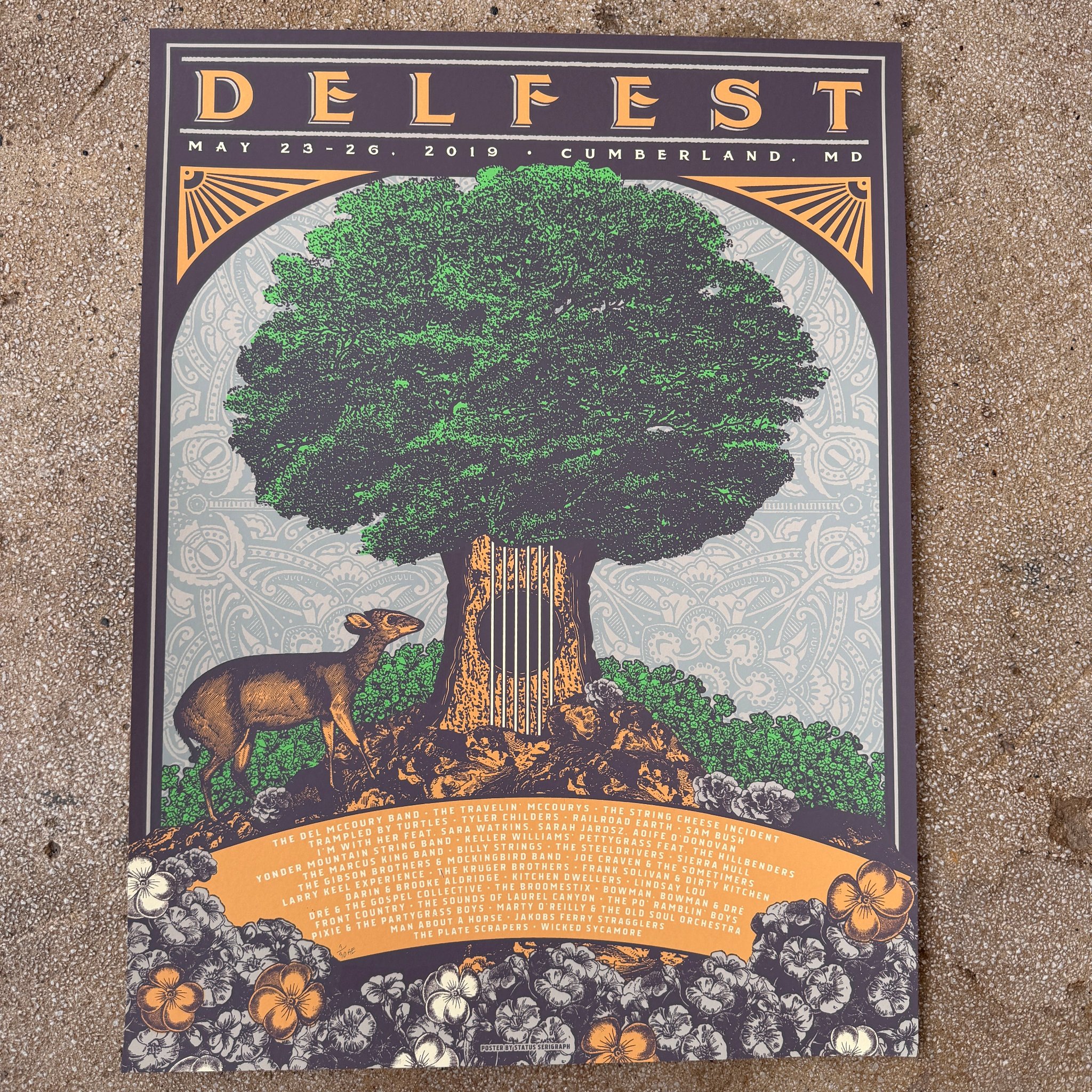 DelFest poster by Status Serigraph