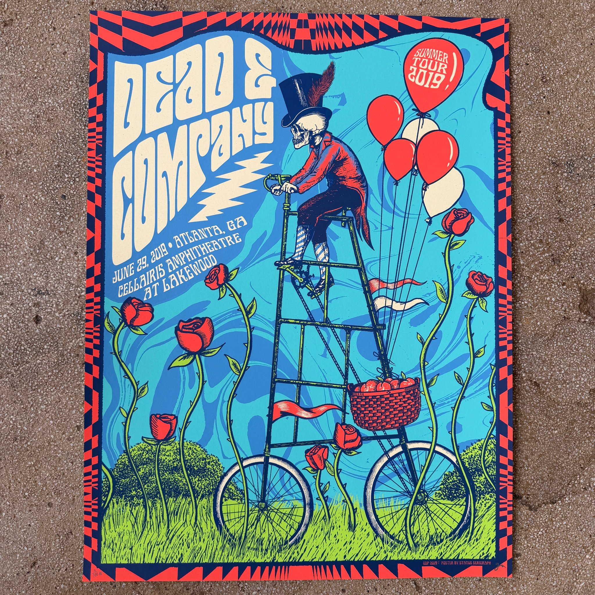 Dead & Company poster by Status Serigraph