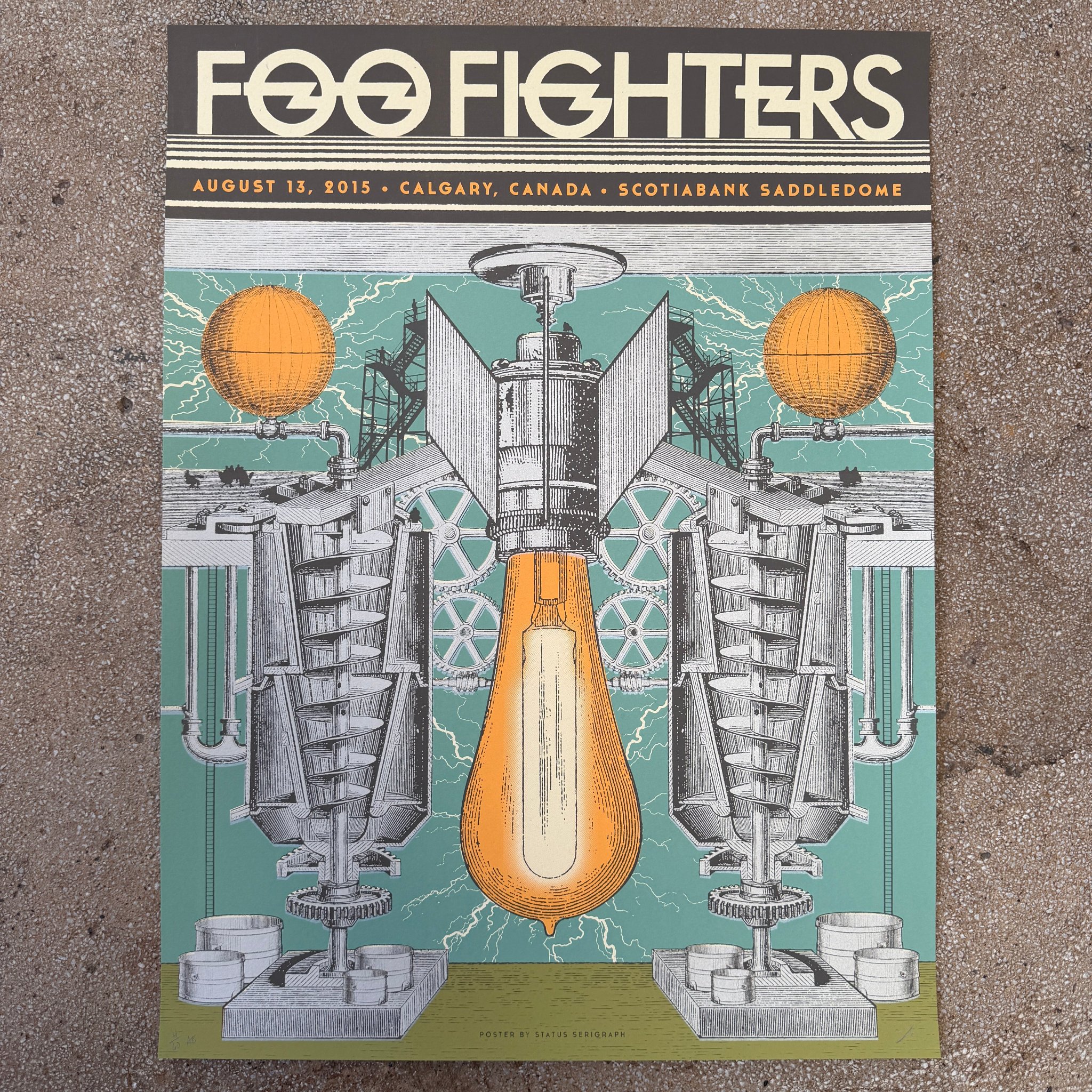 Foo Fighters poster by Status Serigraph