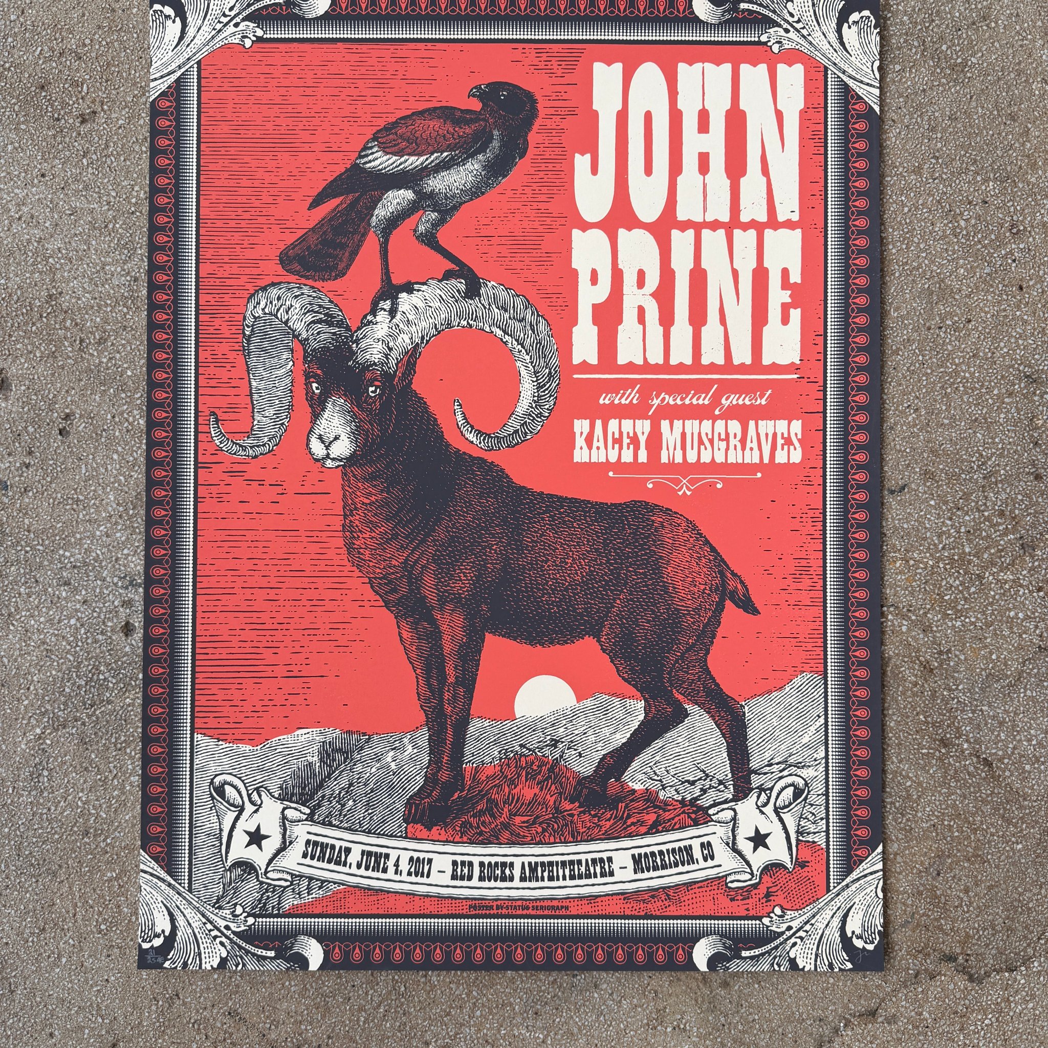John Prine poster by Status Serigraph