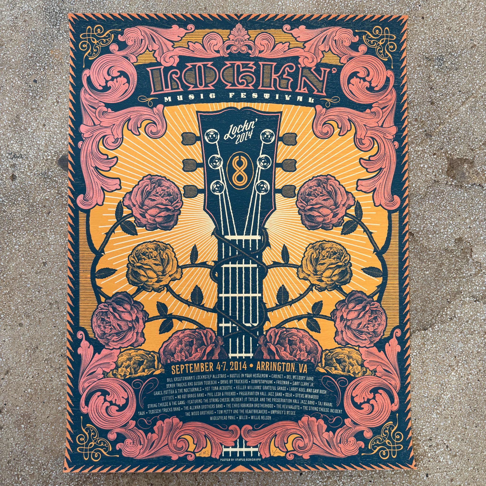 Lockn poster by Status Serigraph