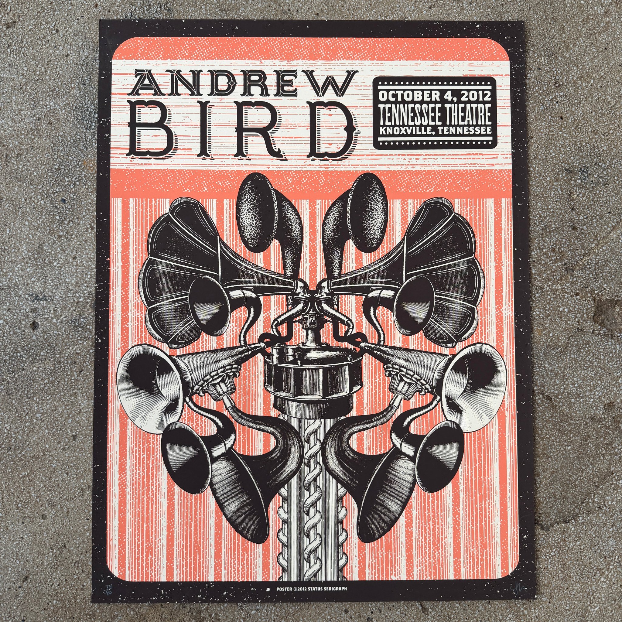 Andrew Bird poster by Status Serigraph
