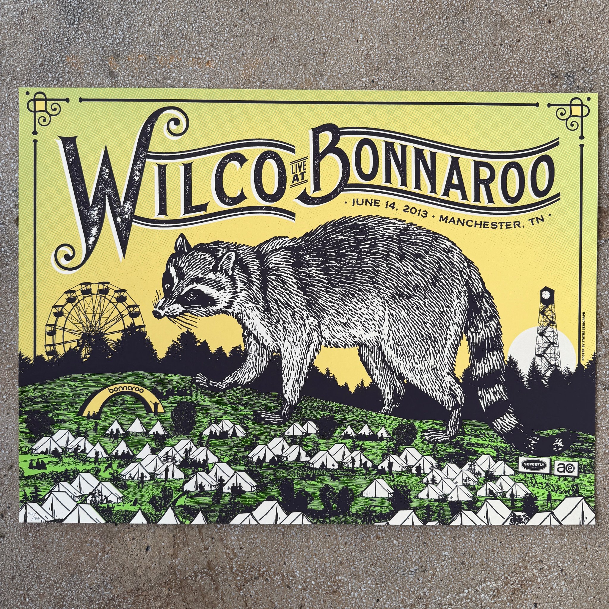 Wilco poster by Status Serigraph