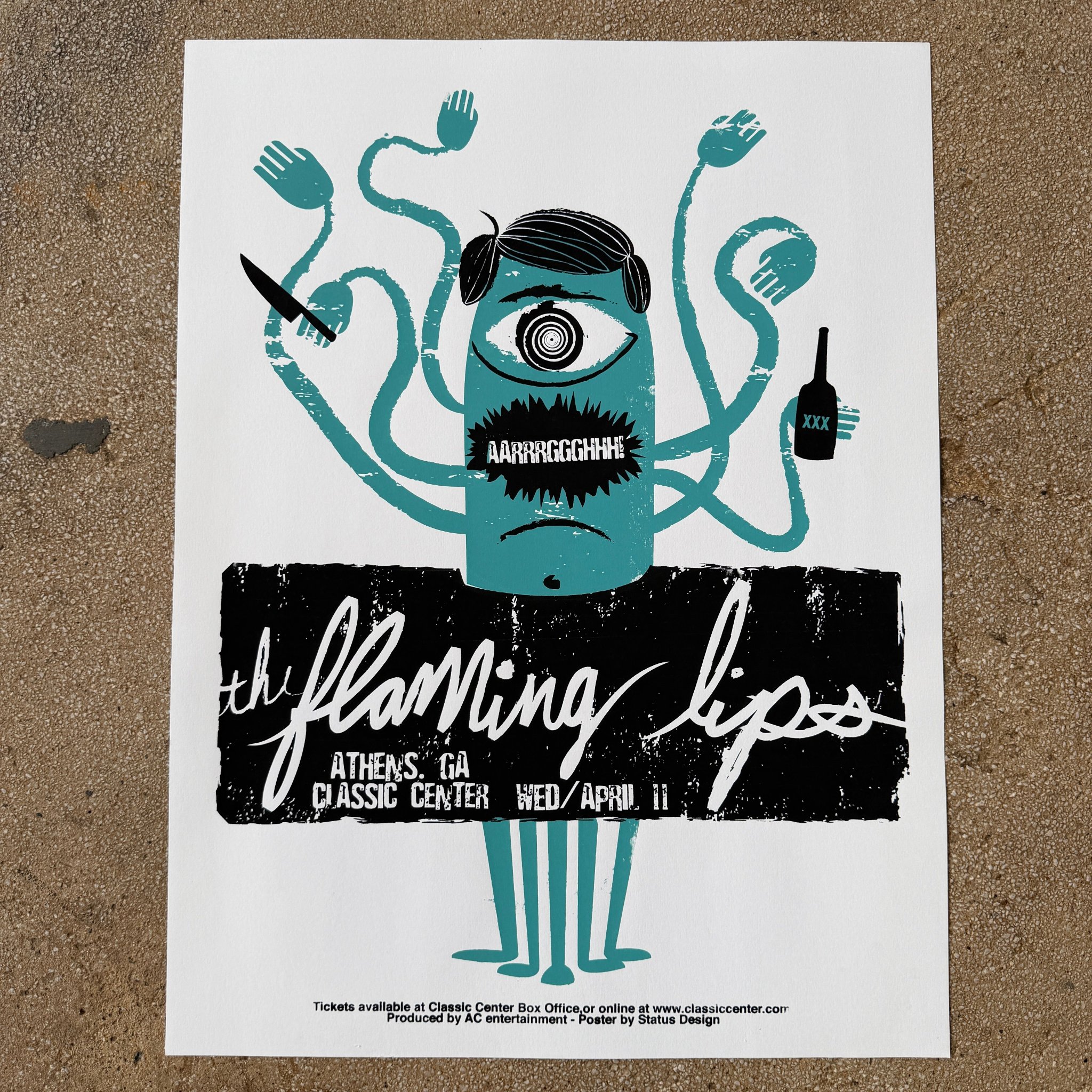 The Flaming Lips poster by Status Serigraph