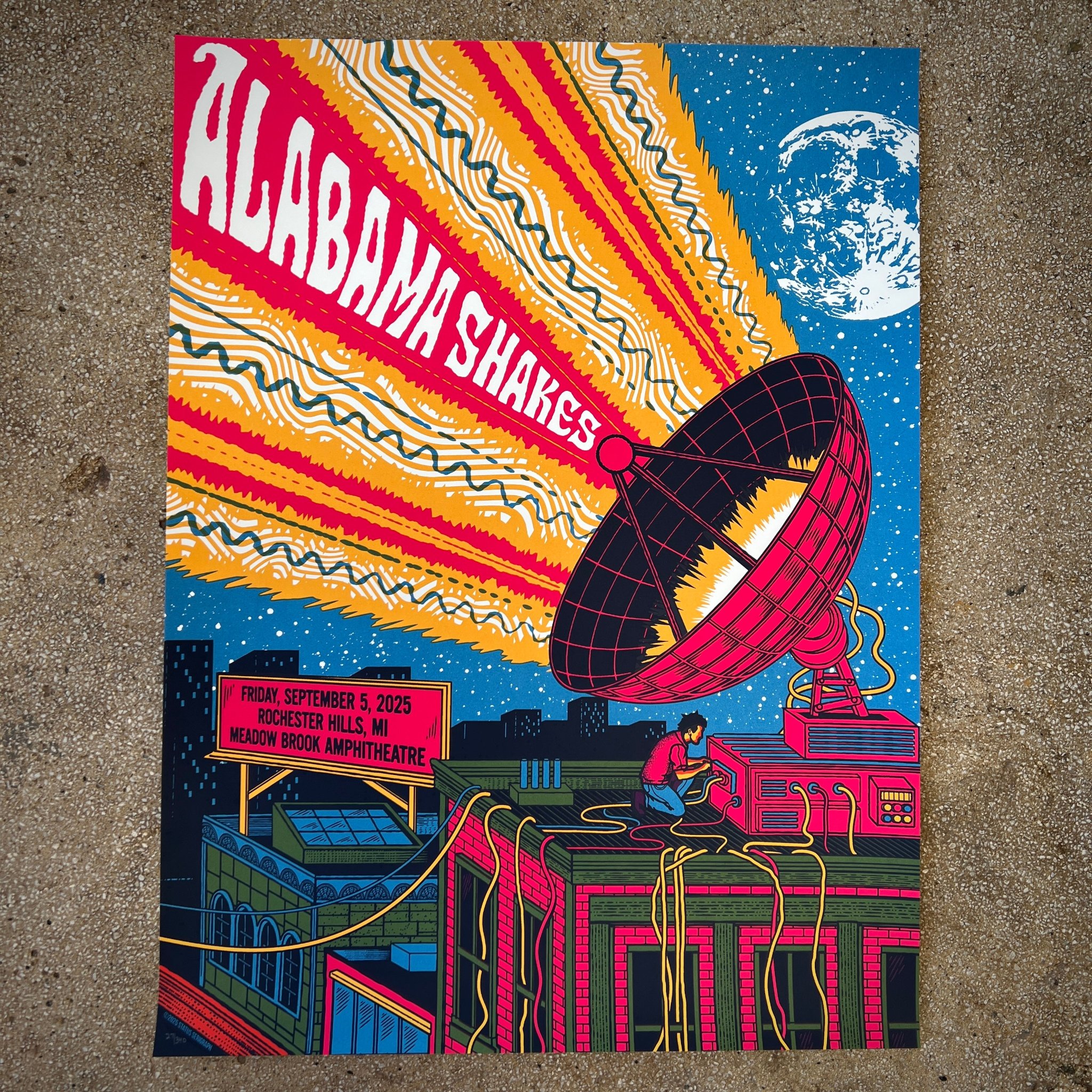 Alabama Shakes poster by Status Serigraph