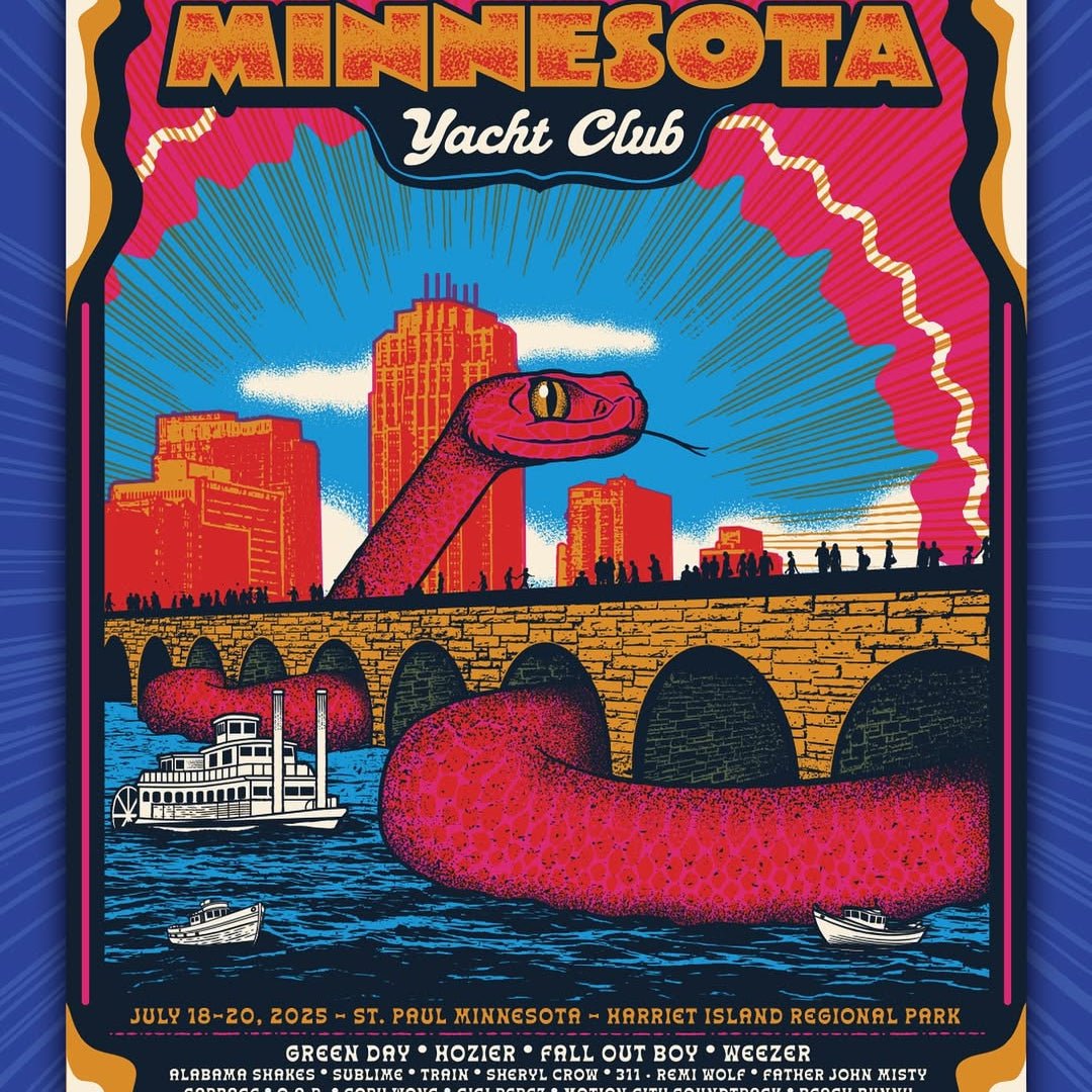 Minnesota Yacht Club poster by Status Serigraph