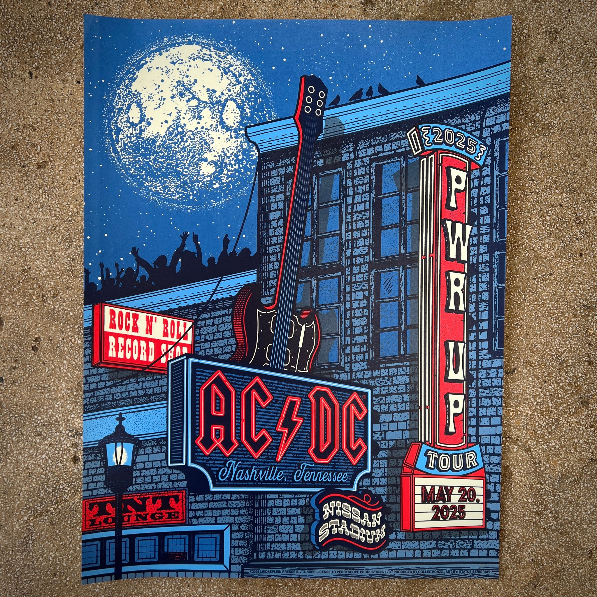 AC/DC poster by Status Serigraph