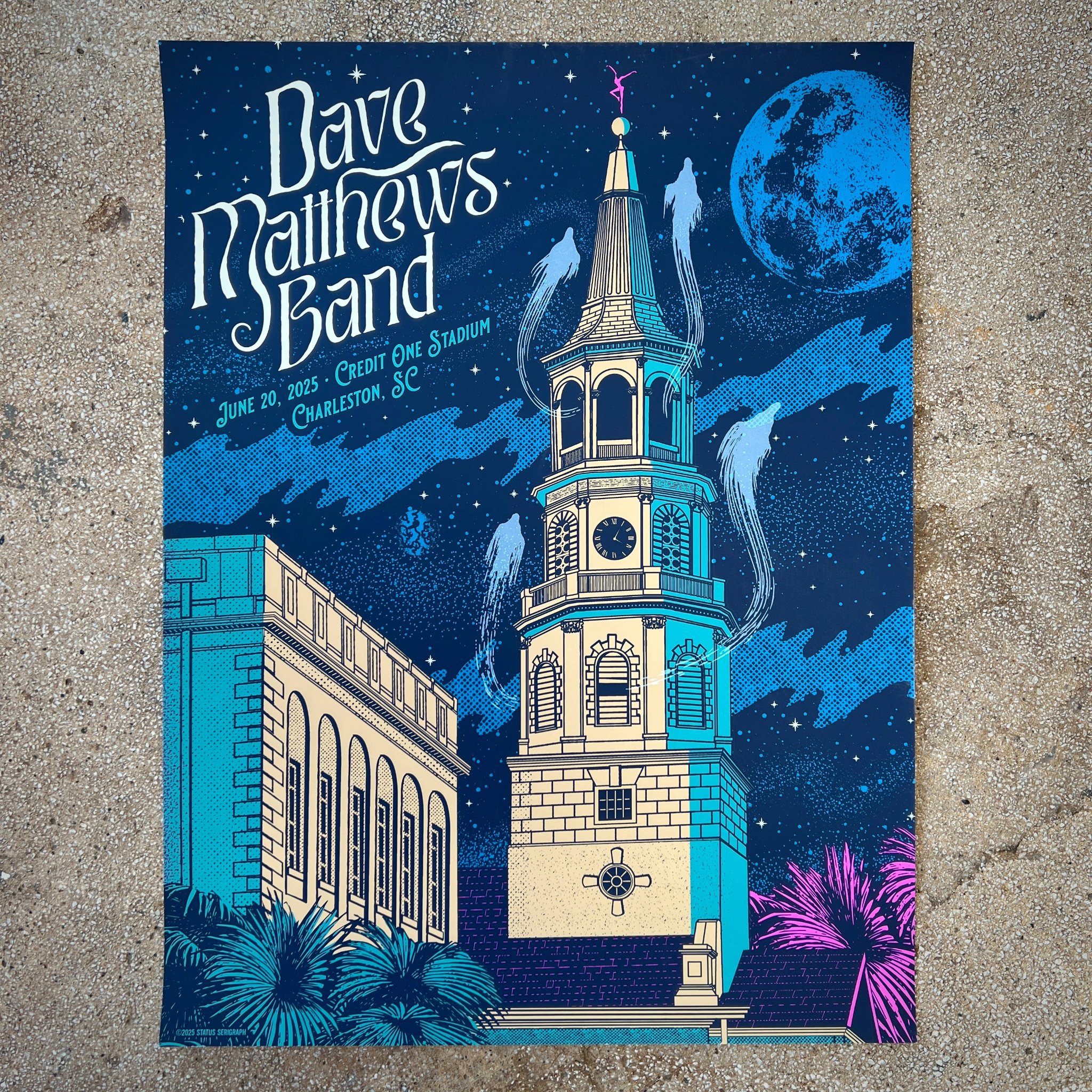 Dave Matthews Band poster by Status Serigraph