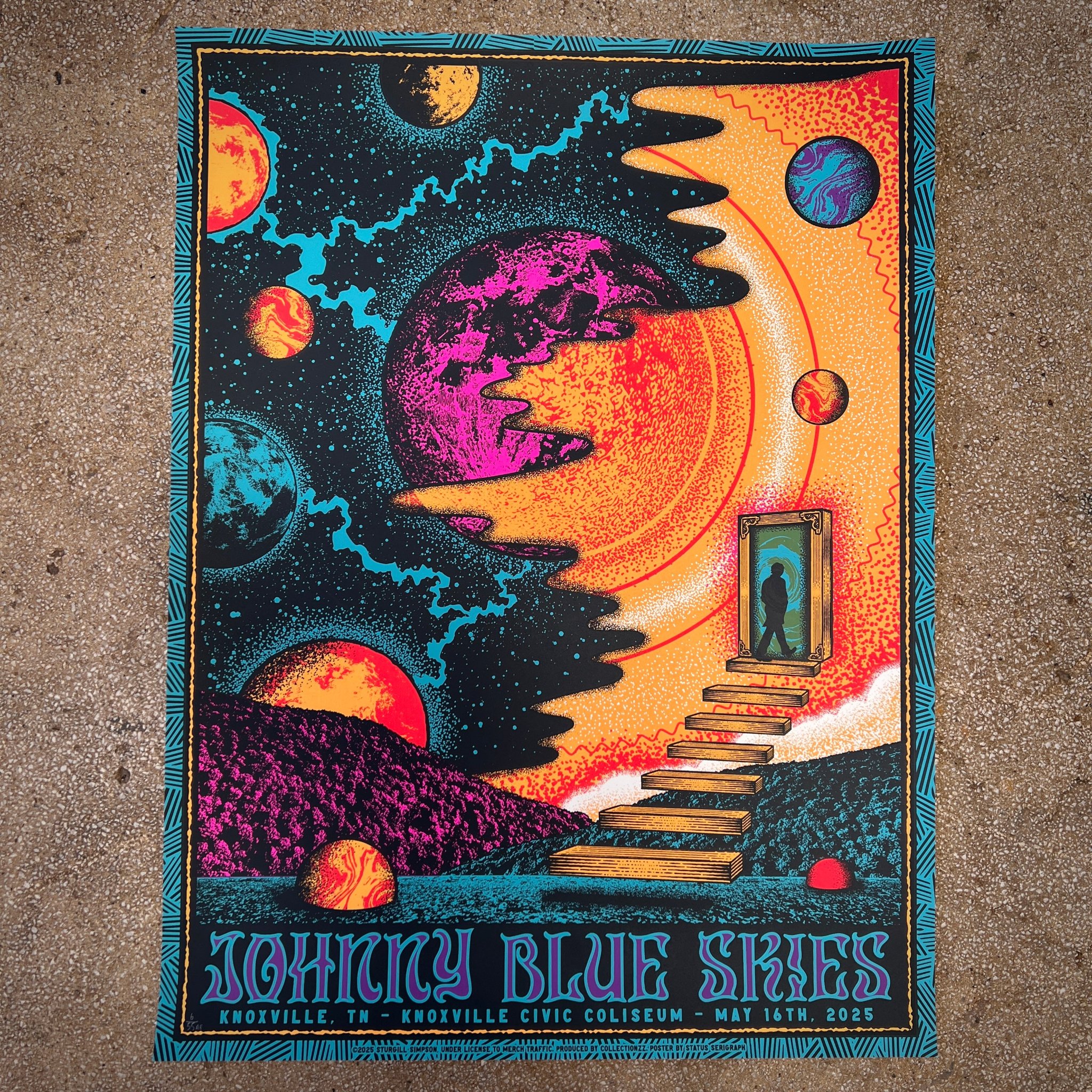 Johnny Blue Skies poster by Status Serigraph