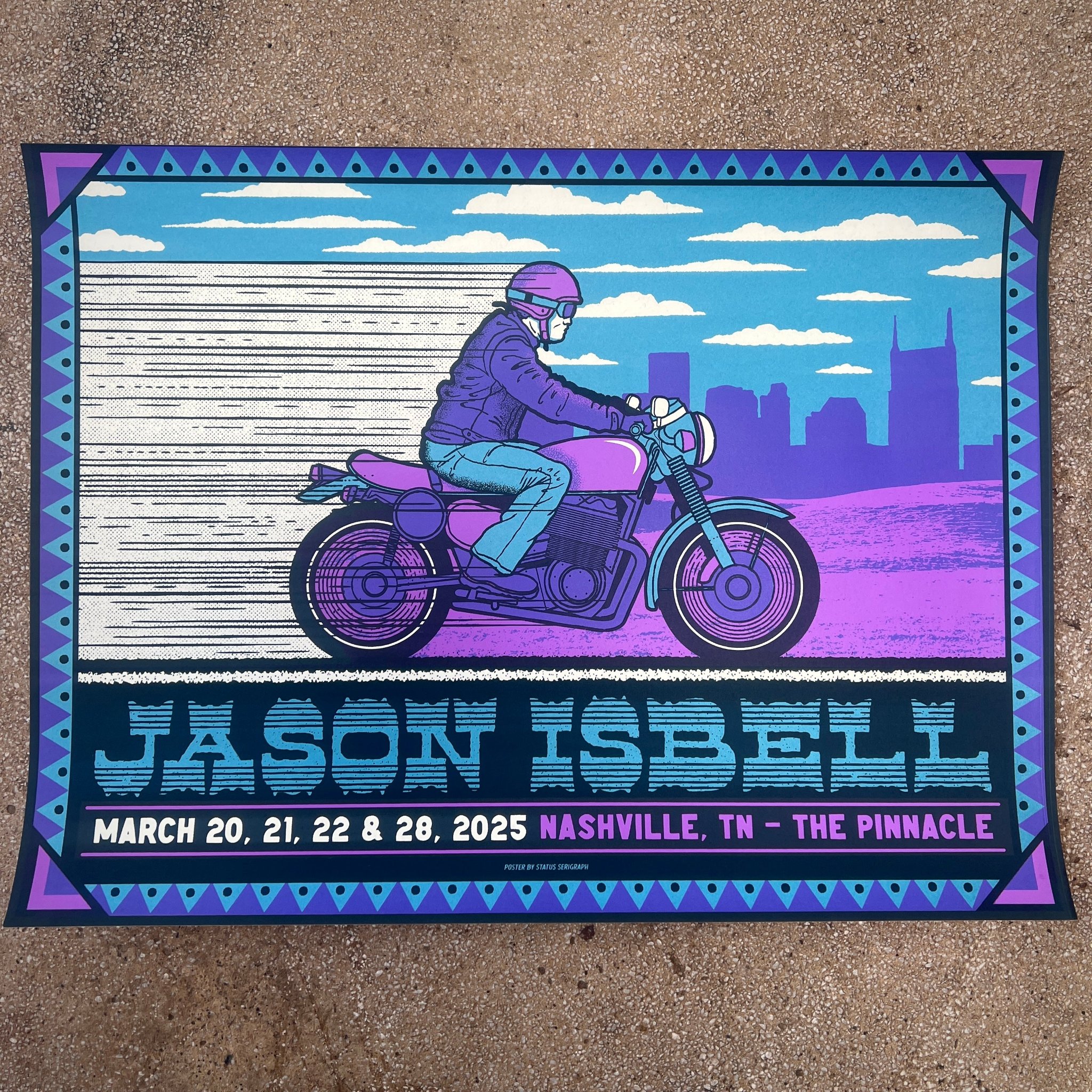 Jason Isbell poster by Status Serigraph