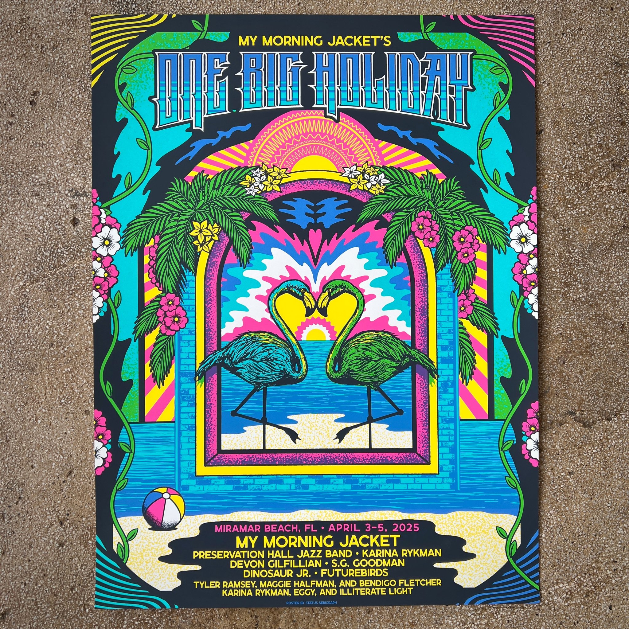 One Big Holiday poster by Status Serigraph
