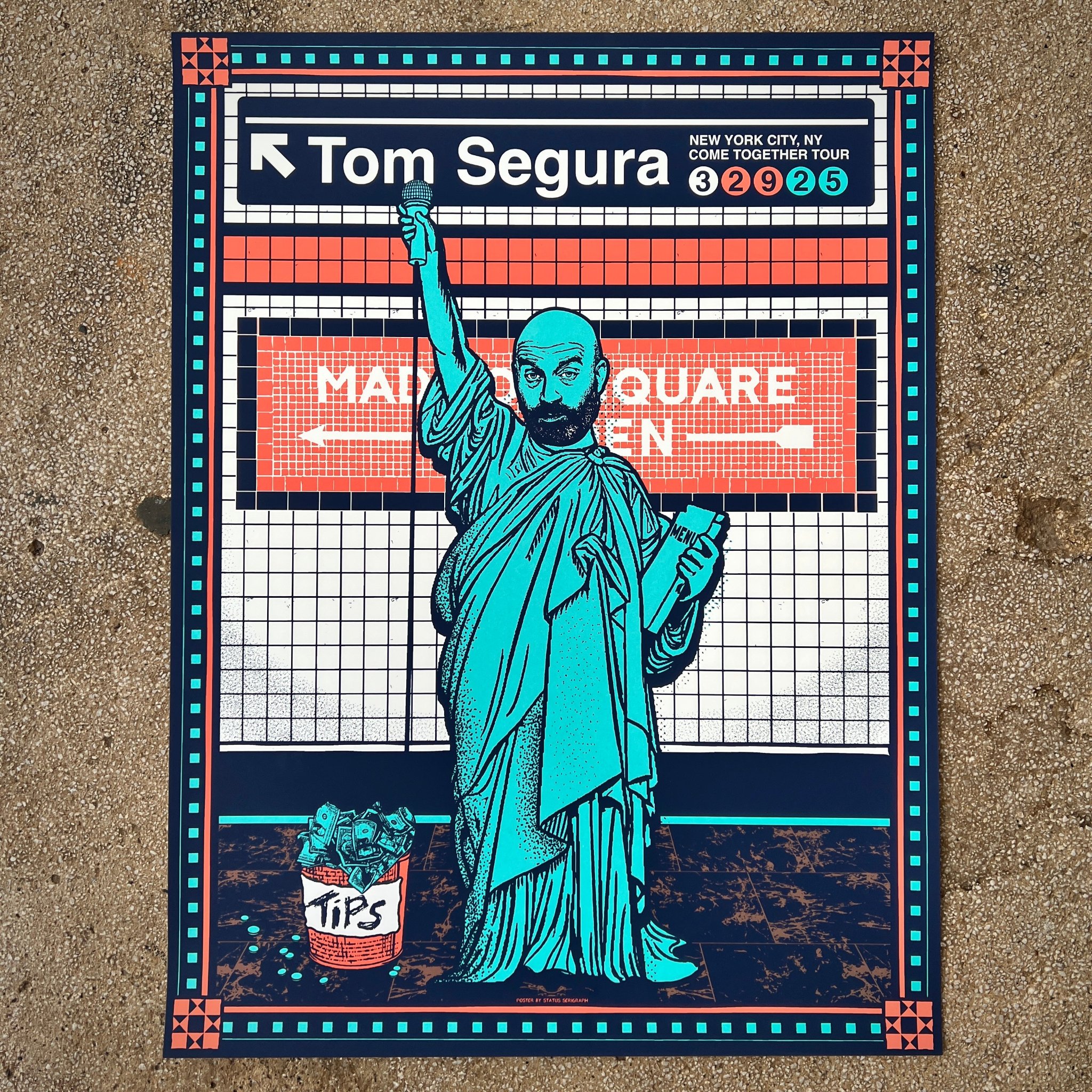 Tom Segura poster by Status Serigraph