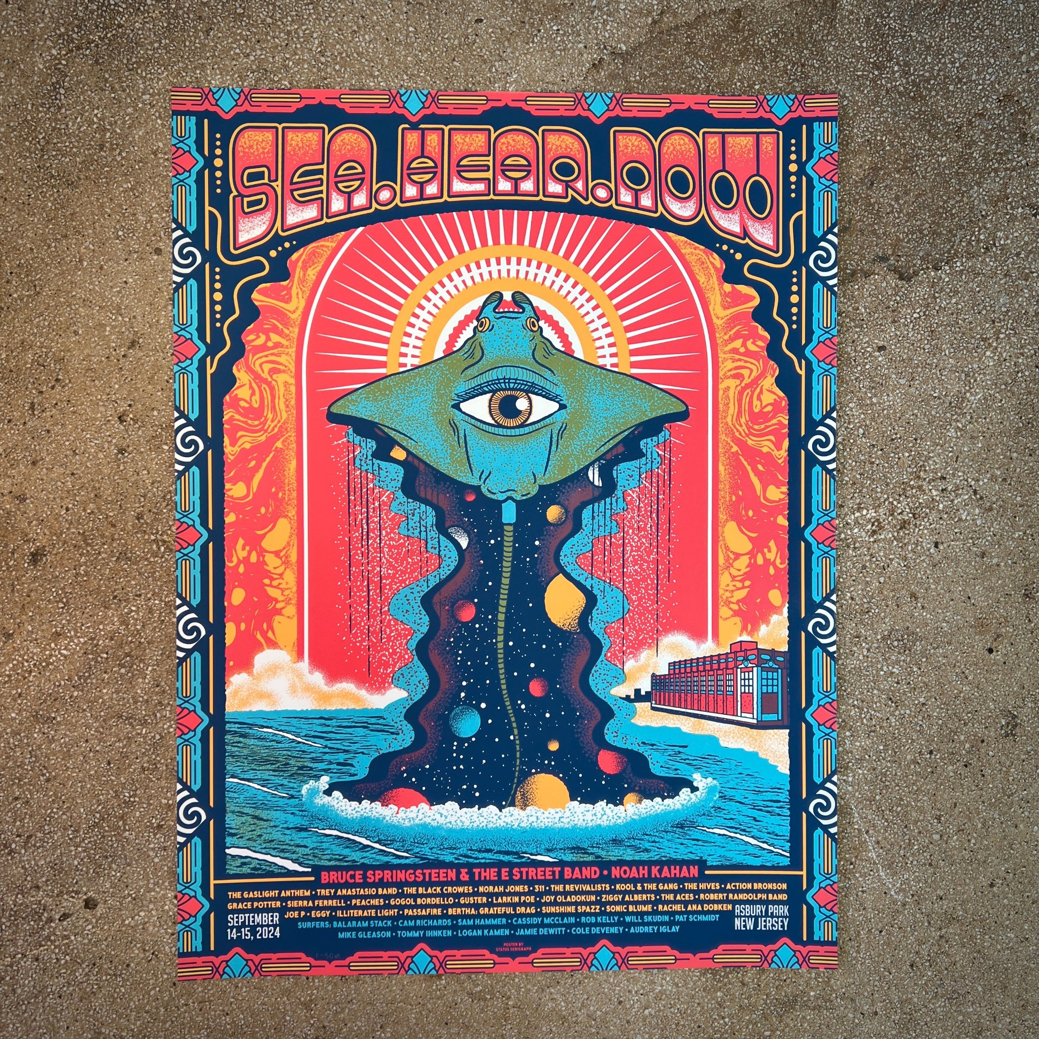 Sea.Hear.Now poster by Status Serigraph