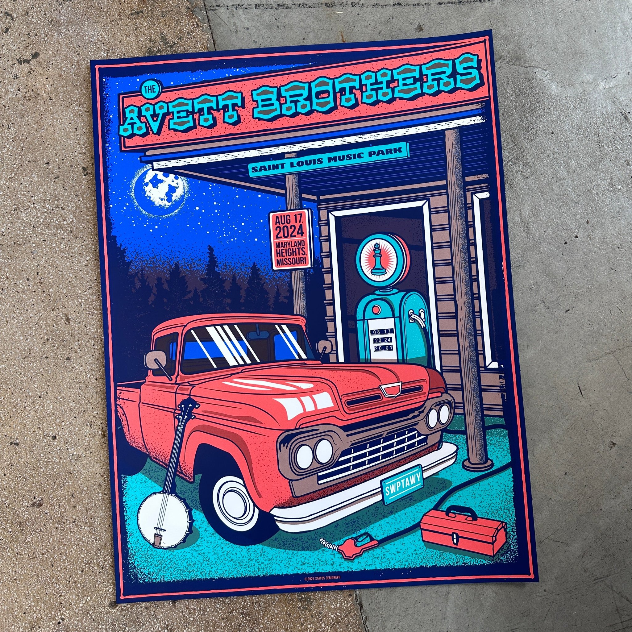 The Avett Brothers poster by Status Serigraph