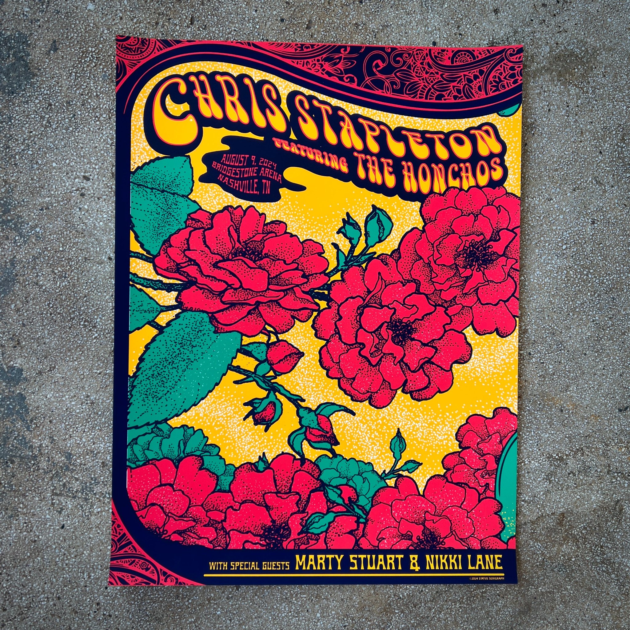 Chris Stapleton poster by Status Serigraph