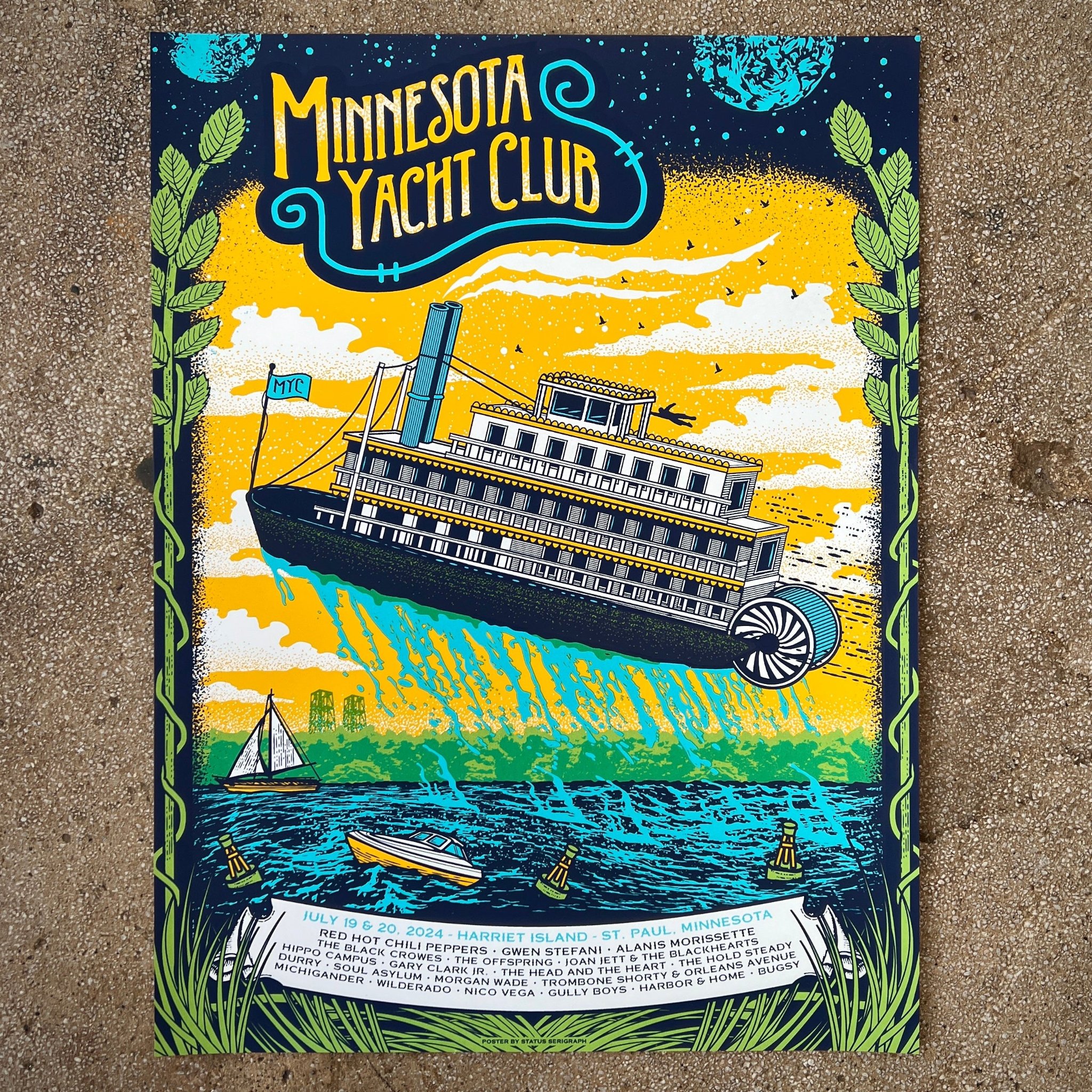 Minnesota Yacht Club poster by Status Serigraph