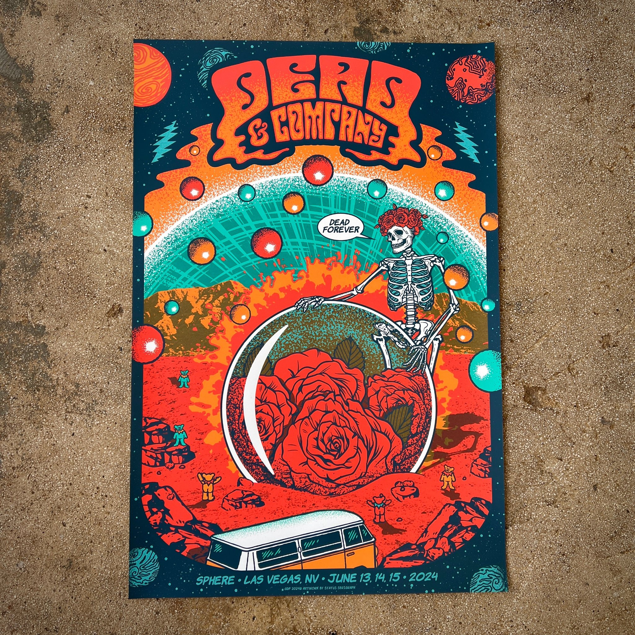 Dead & Company poster by Status Serigraph