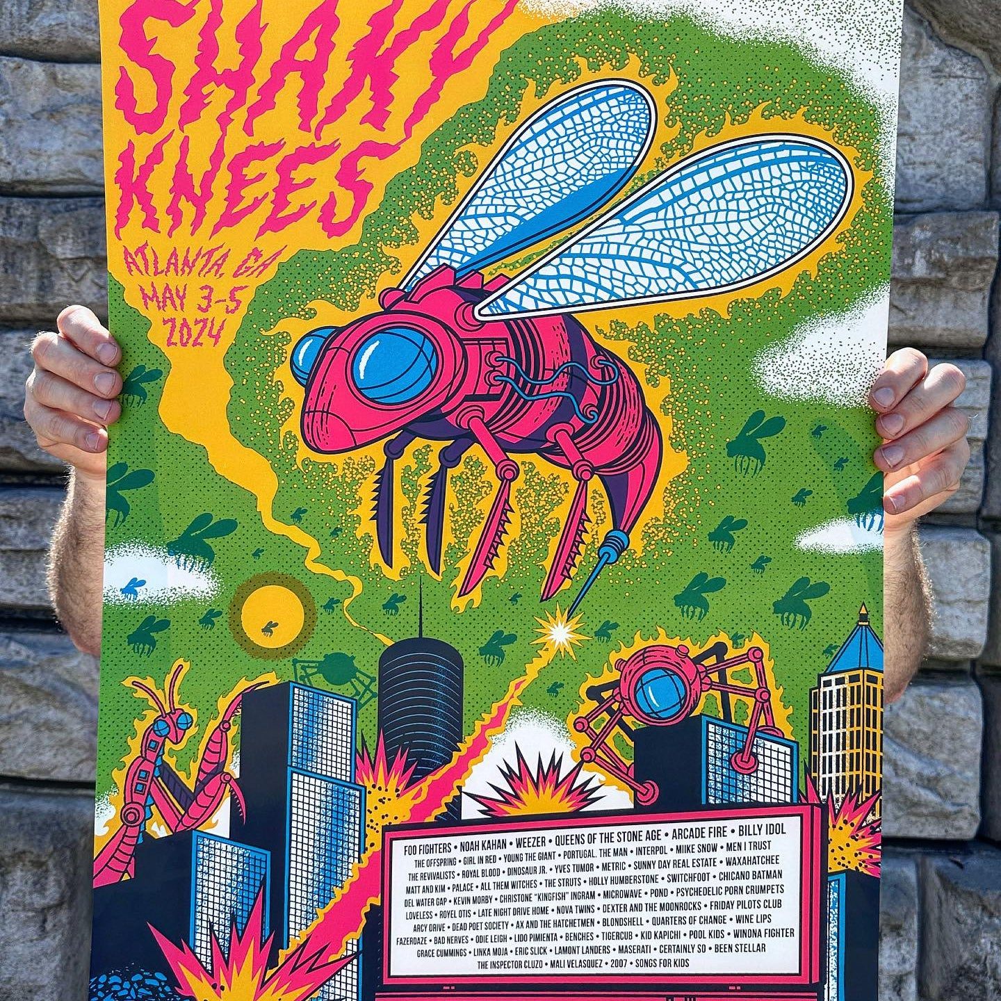 Shaky Knees poster by Status Serigraph