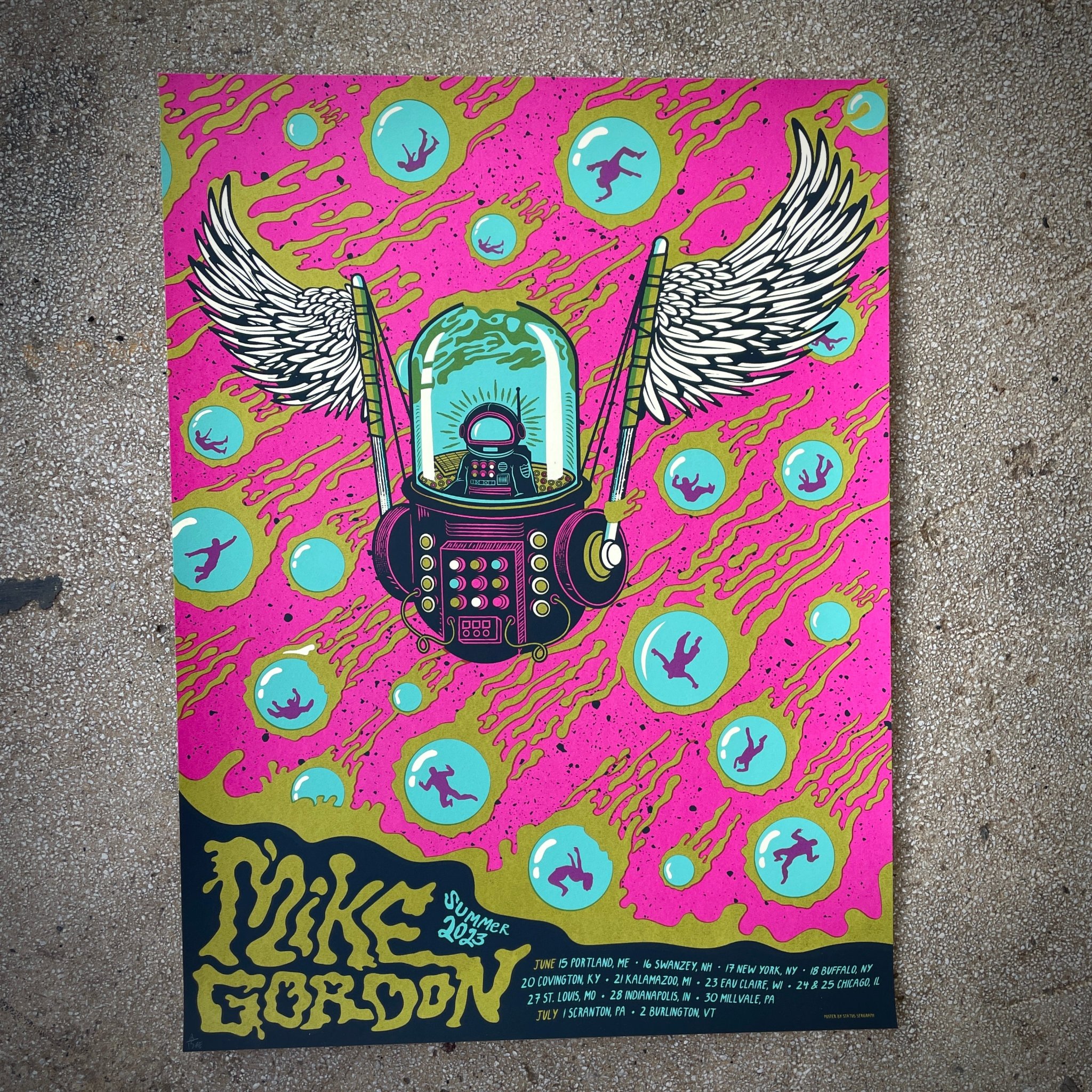 Mike Gordon poster by Status Serigraph