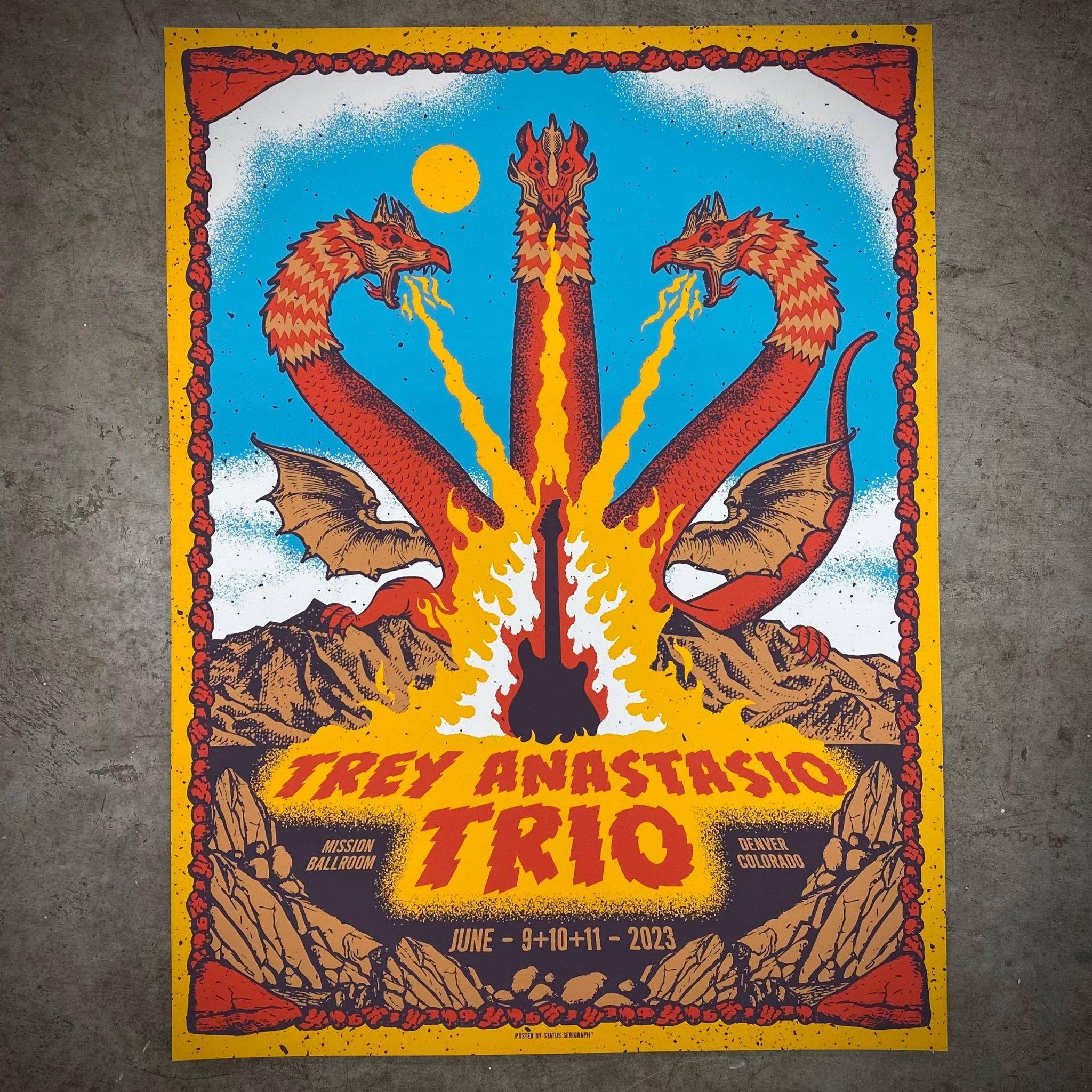 Trey Anastasio Trio poster by Status Serigraph