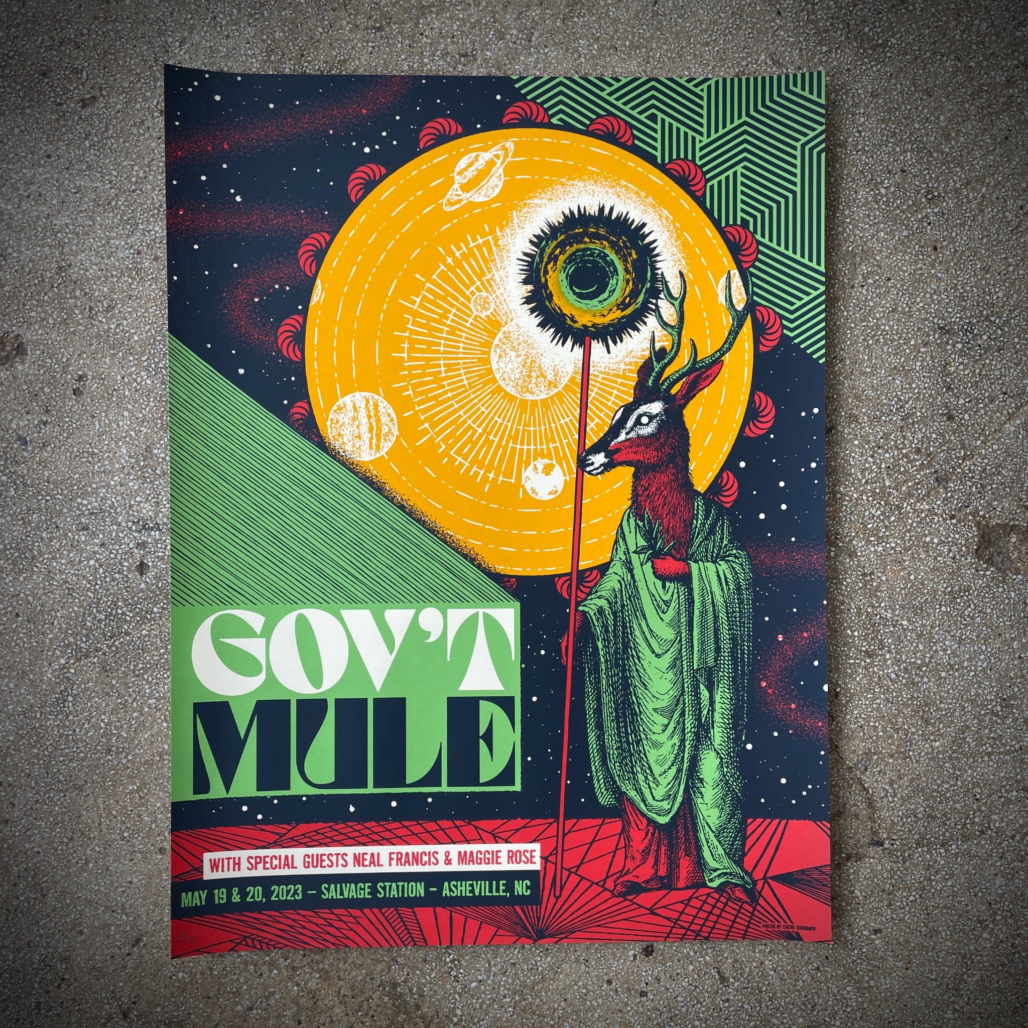 Gov't Mule poster by Status Serigraph