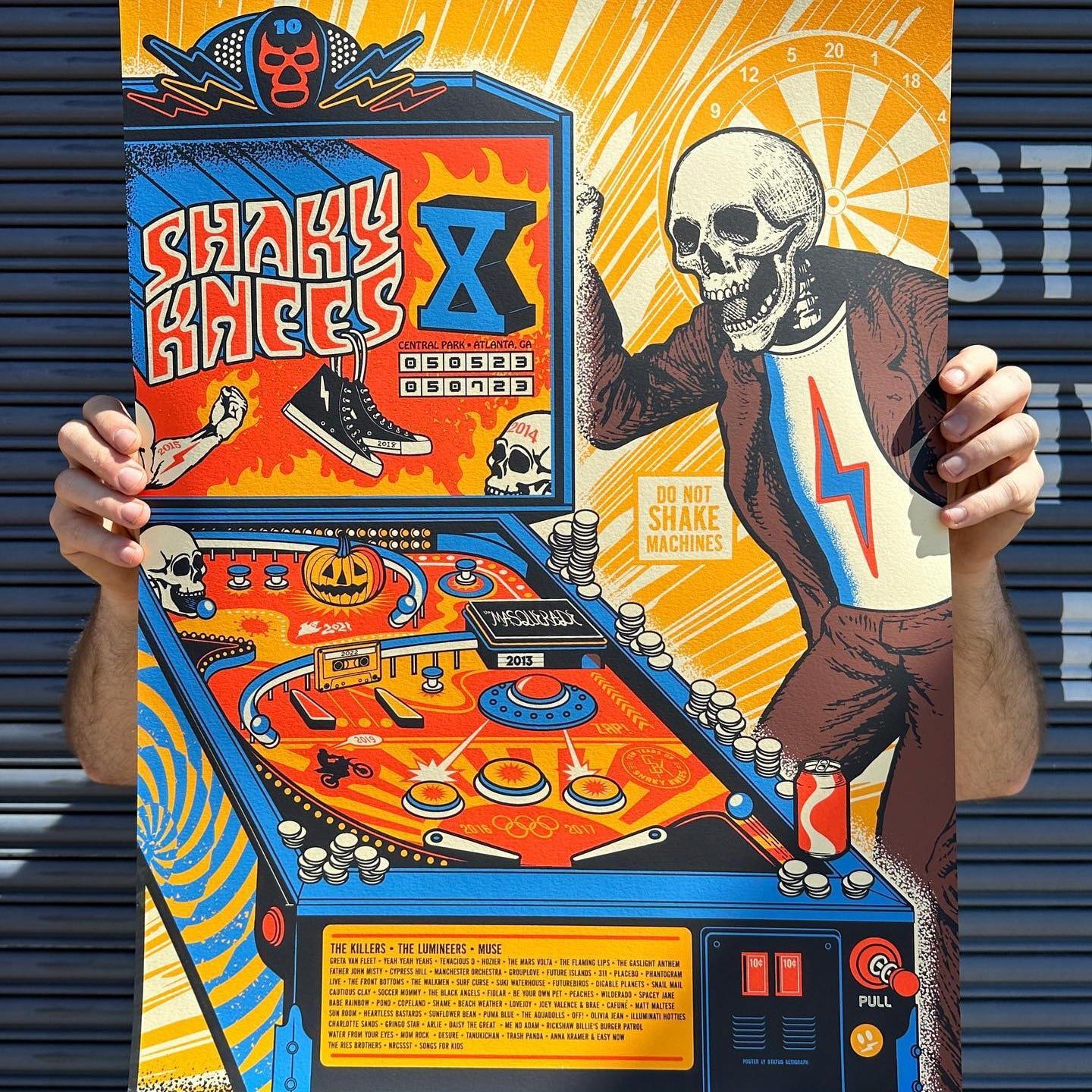 Shaky Knees poster by Status Serigraph