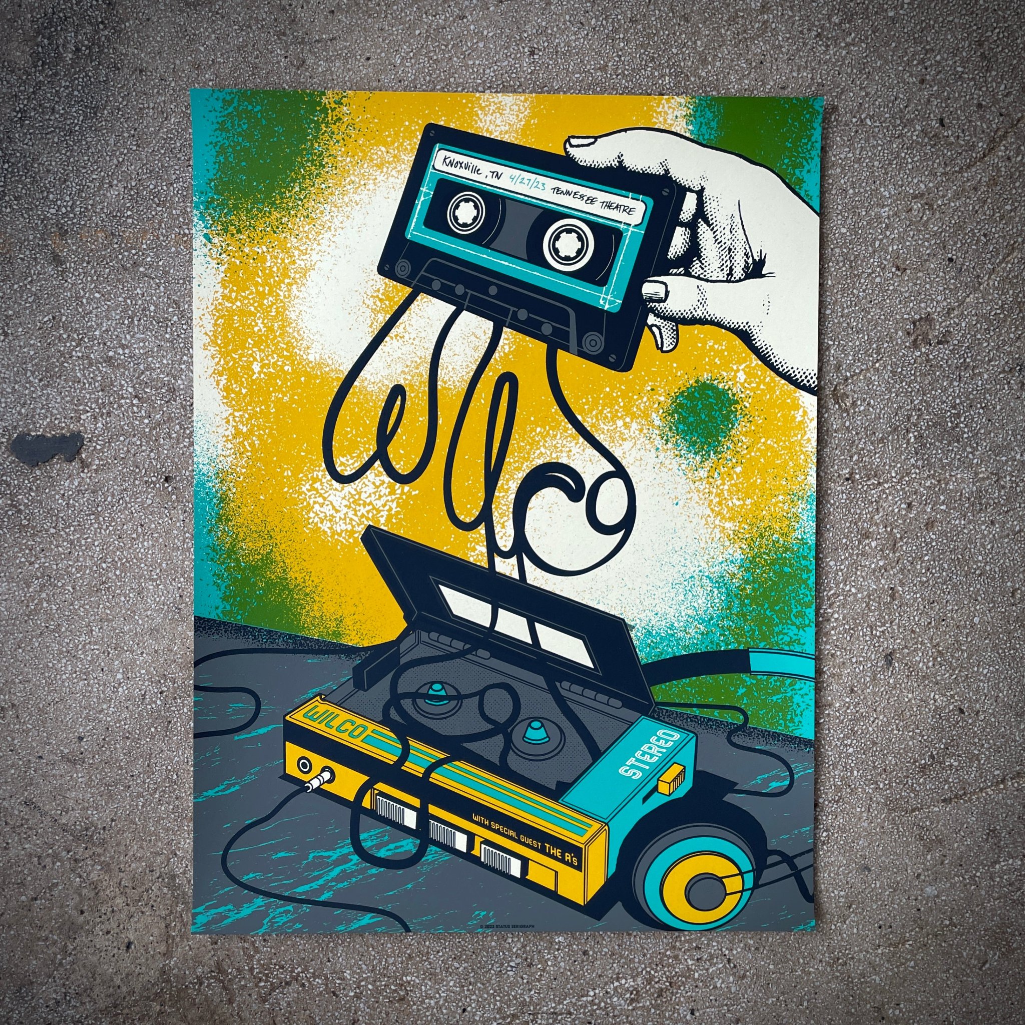 Wilco poster by Status Serigraph