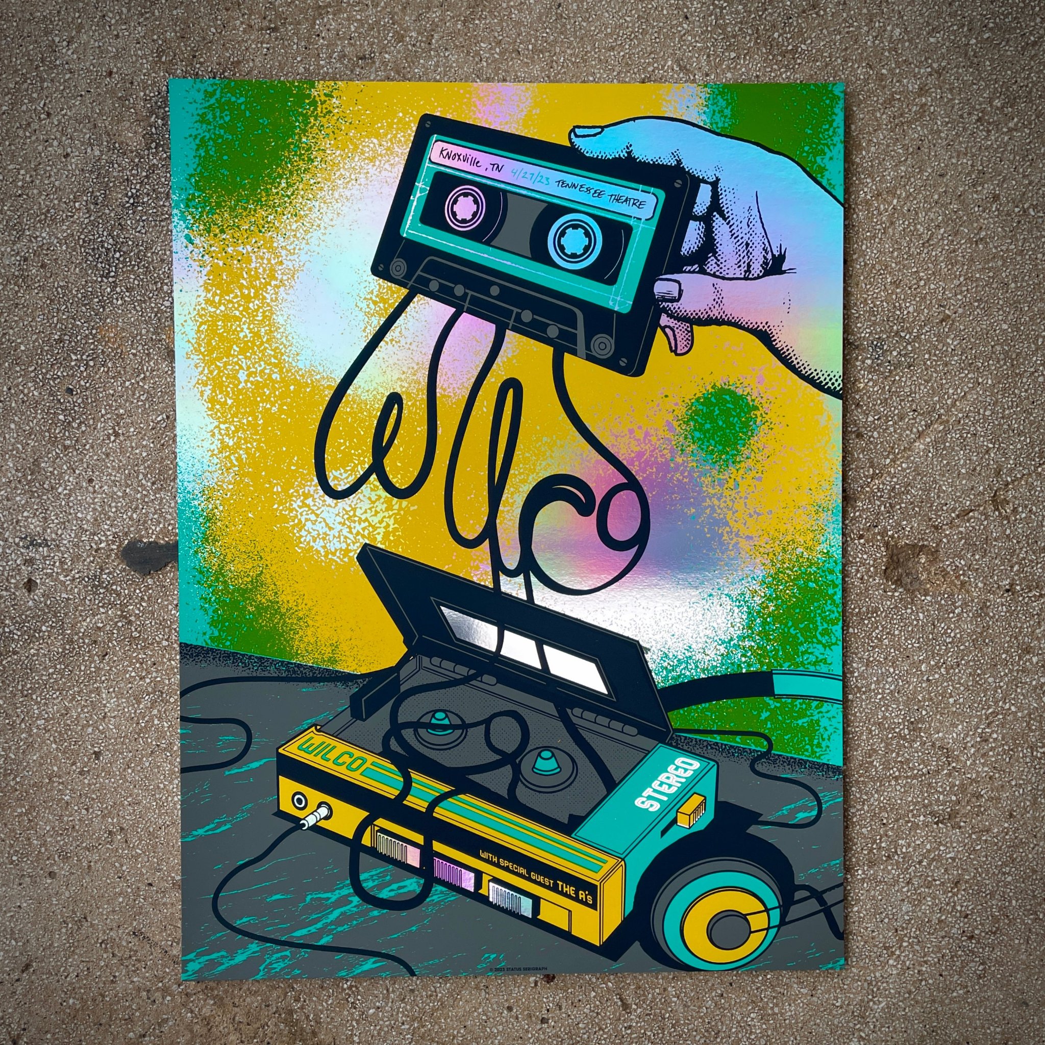 Wilco poster by Status Serigraph