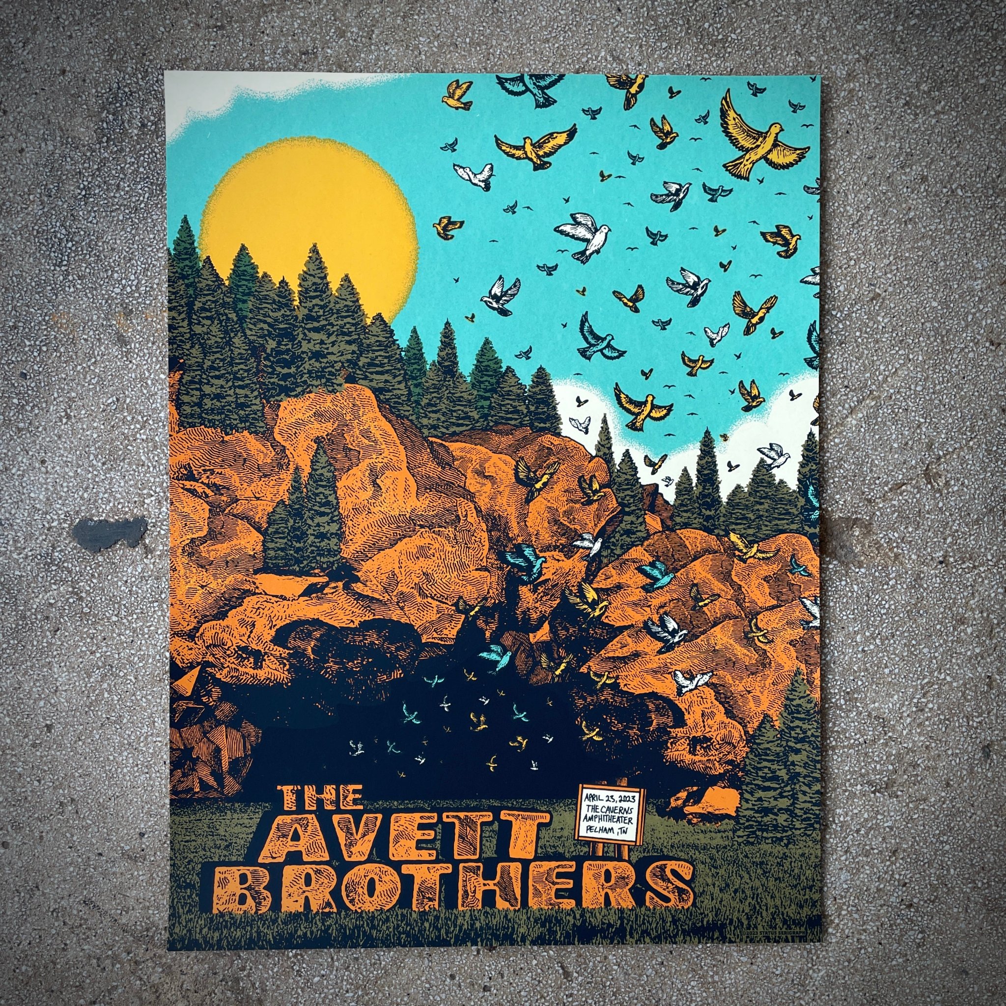 The Avett Brothers poster by Status Serigraph