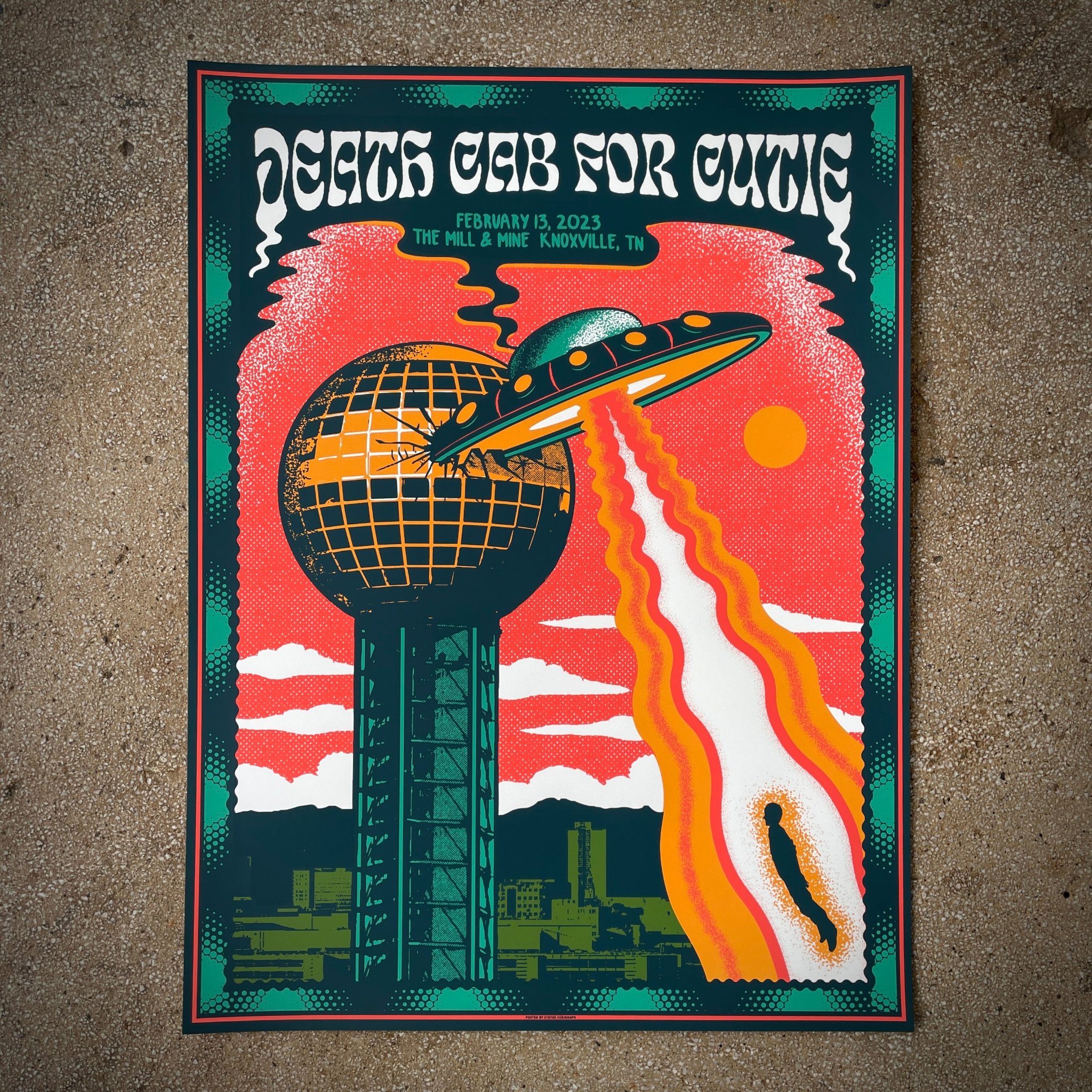 Death Cab For Cutie poster by Status Serigraph