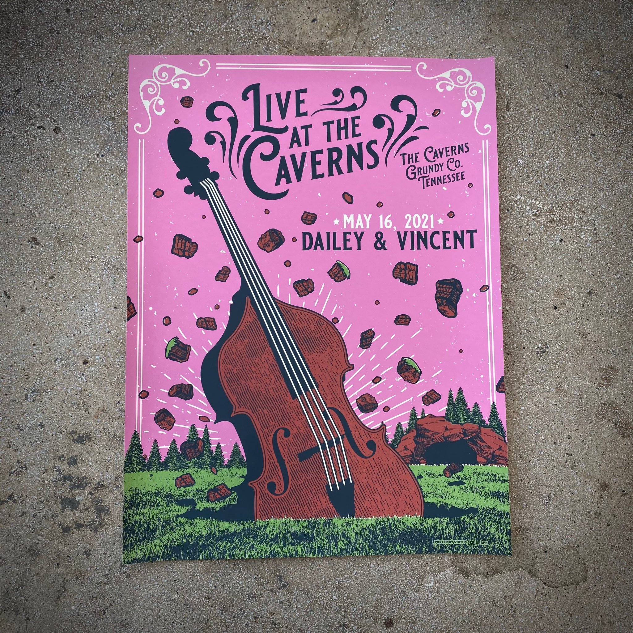 Dailey & Vincent poster by Status Serigraph