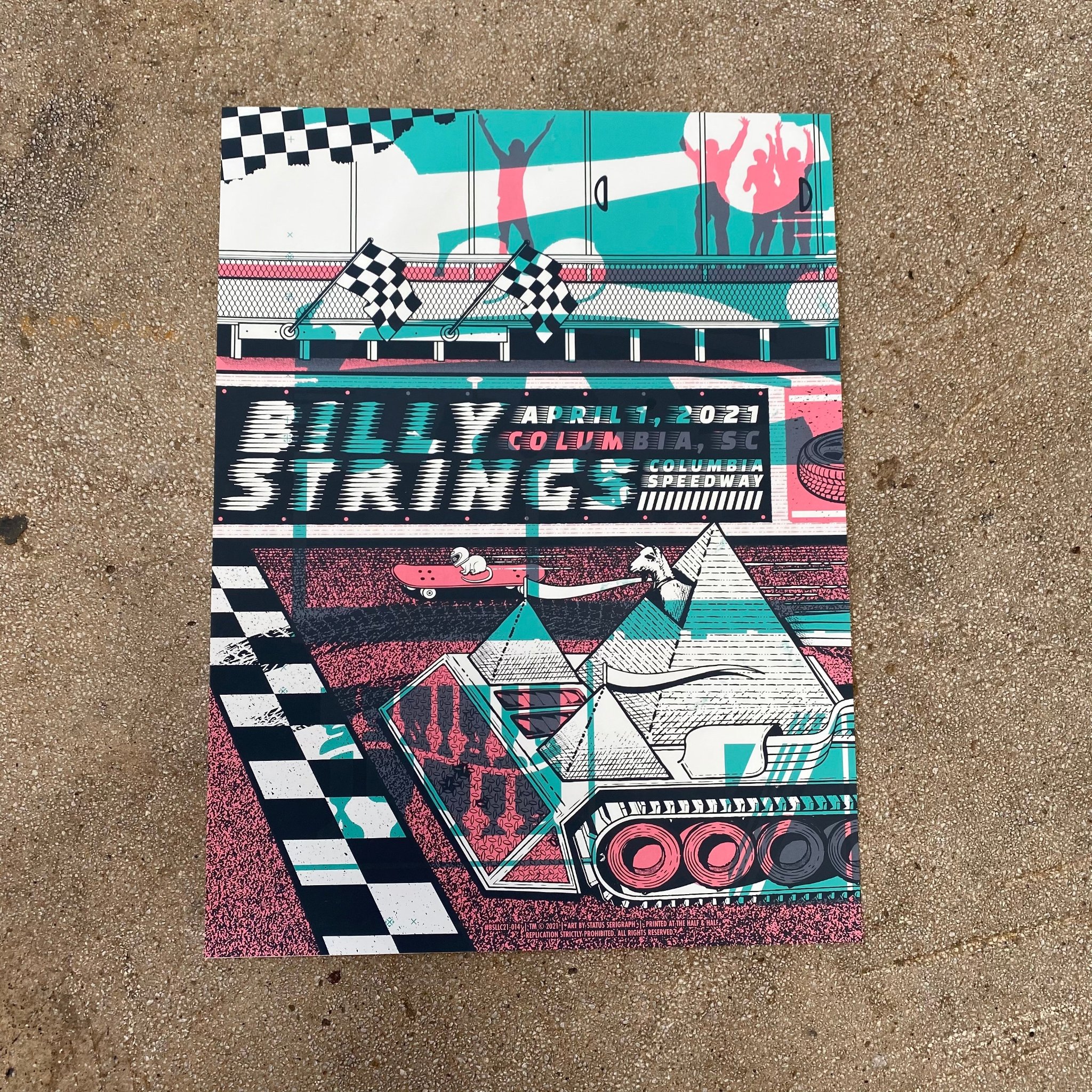 Billy Strings poster by Status Serigraph